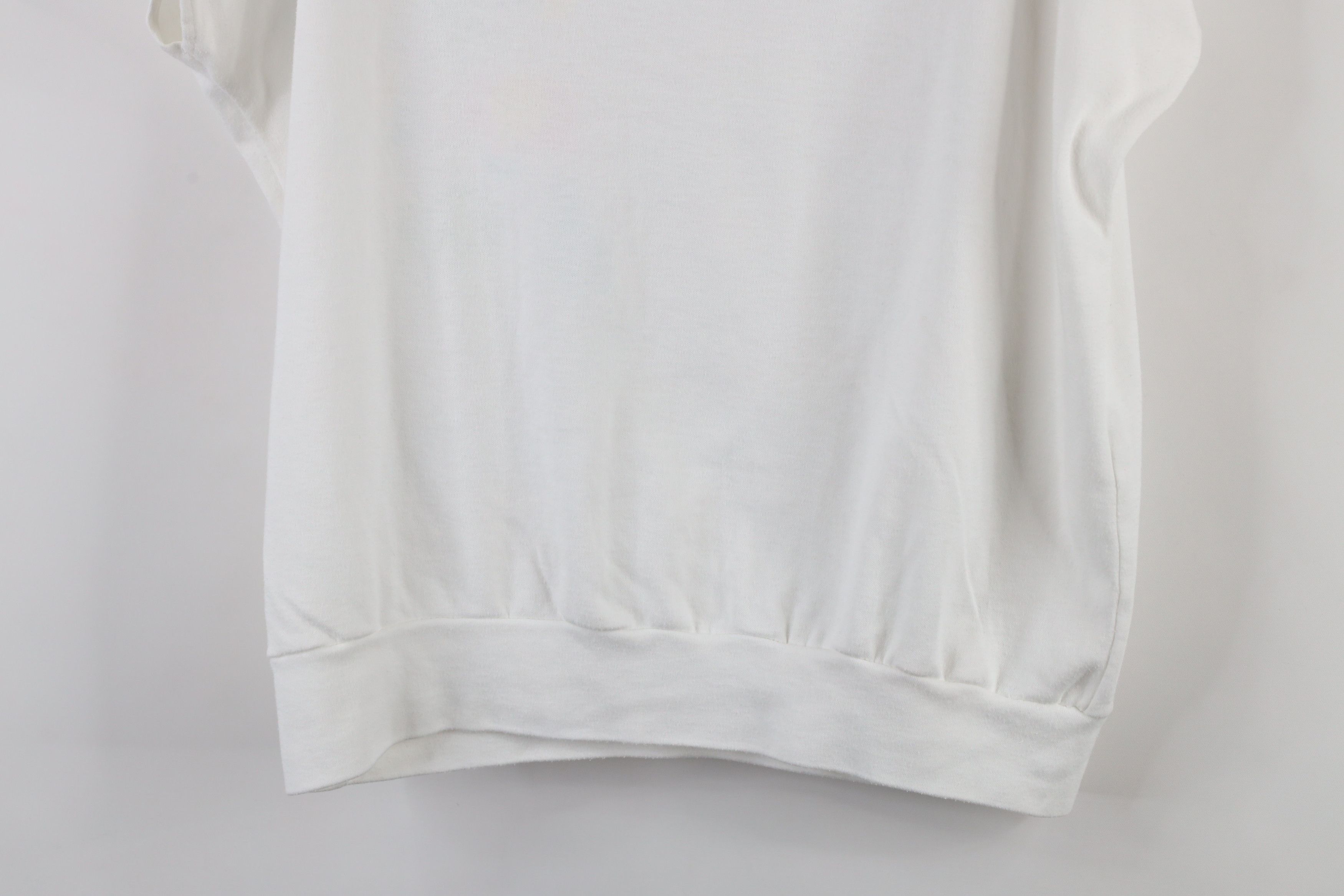 Vintage Vintage 80s 90s Streetwear Dolman Sleeve T-Shirt White USA Size L / US 10 / IT 46 - 10 Thumbnail