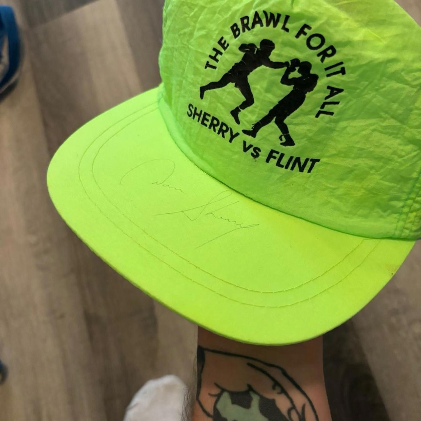 Other Vintage the brawl for it all sherry vs flint snapback hat Size ONE SIZE - 2 Thumbnail