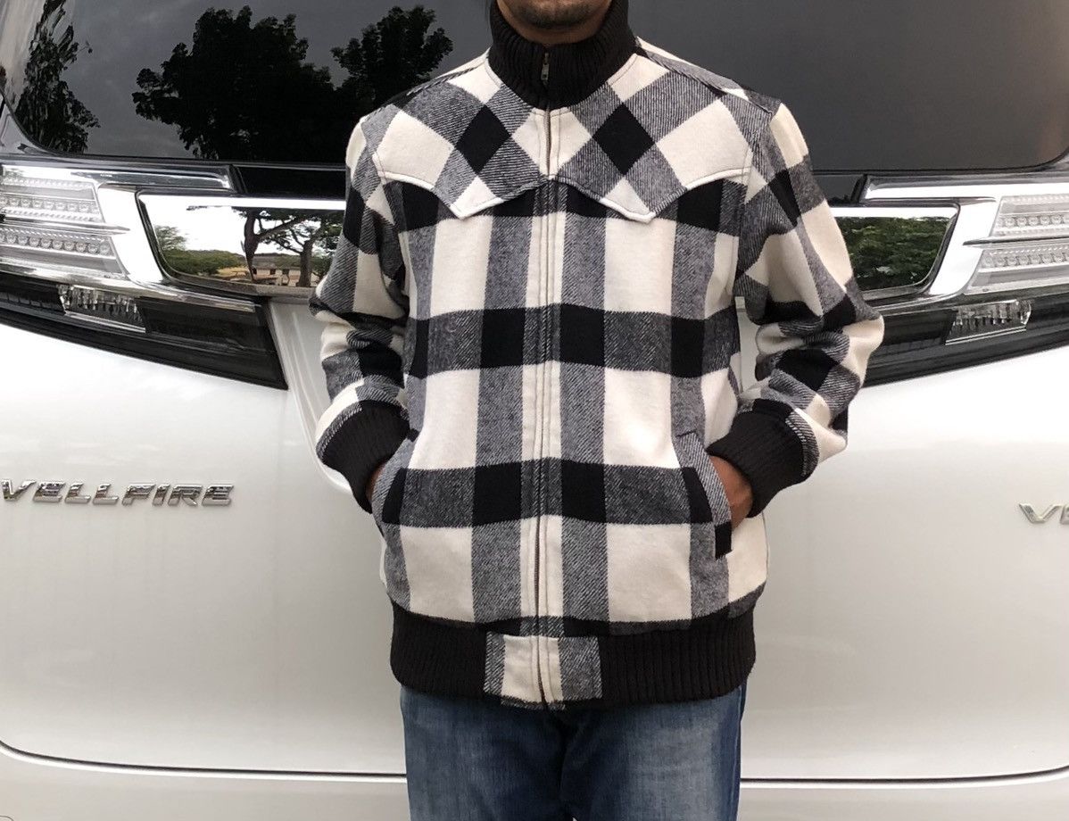 Woolrich Woolen Mills Vintage Woolrich Checkered Wool Bomber Jacket Size US M / EU 48-50 / 2 - 2 Thumbnail