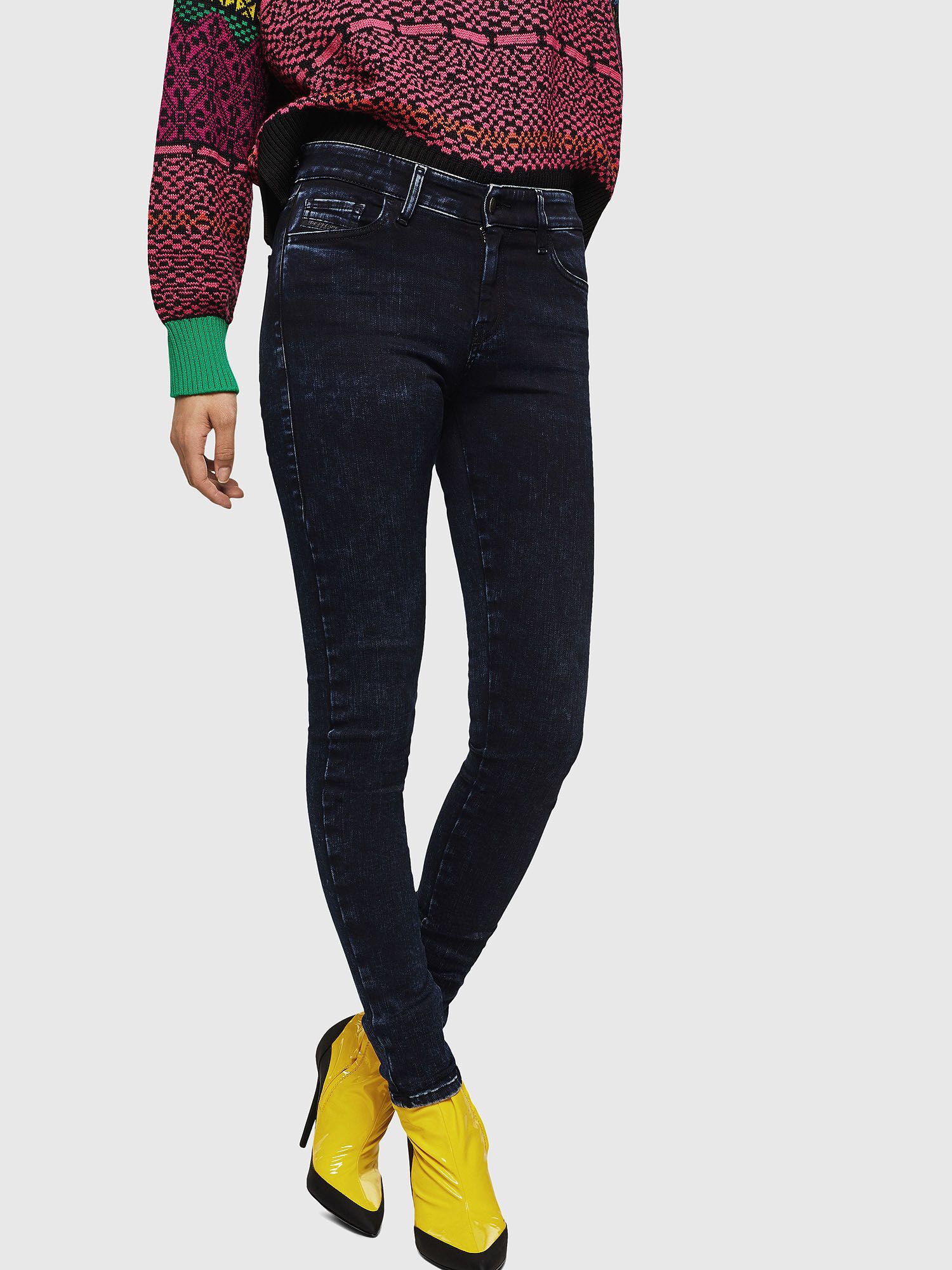 Diesel SLANDY-HIGH 082AU W23/L32 Blue Girls Jeans 70627 Size 23" - 1 Thumbnail