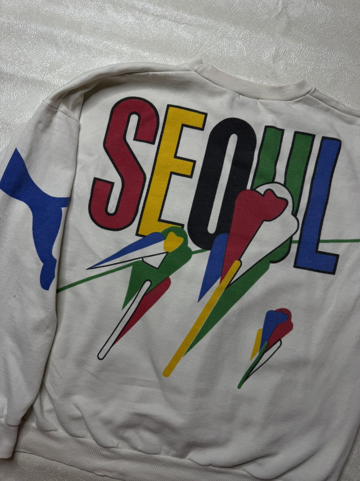 Japanese Brand × Puma Puma Seoul Vintage Sweatshirt Size US XL / EU 56 / 4 - 7 Thumbnail