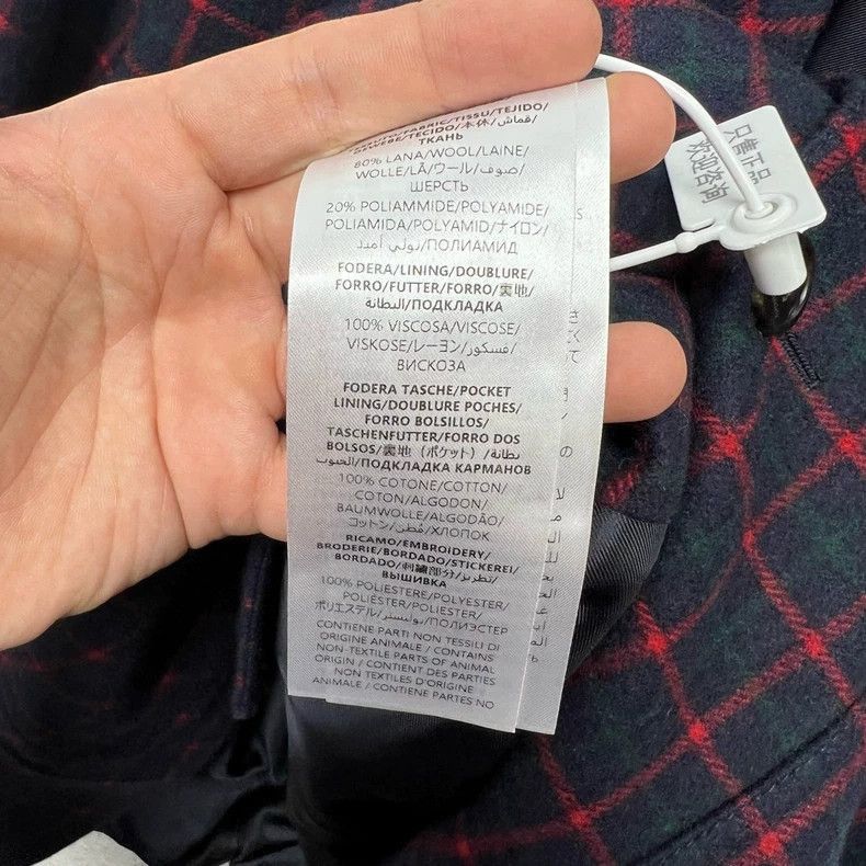 Gucci Gucci Embroidered Plaid Wool Jacket-2508 Size US L / EU 52-54 / 3 - 7 Thumbnail