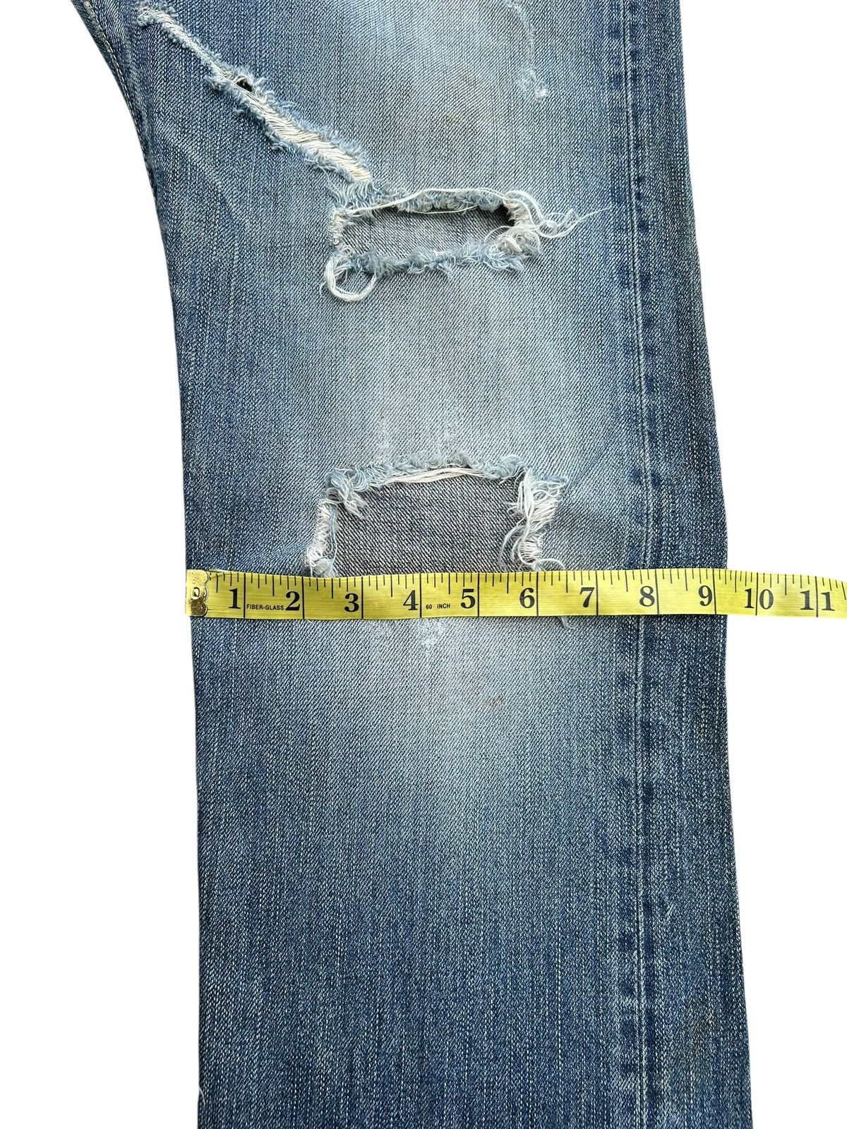 Kapital Thrashed Vintage Edwin 505BXX Selvedge Dirty Denim Jeans Size US 34 / EU 50 - 21 Thumbnail
