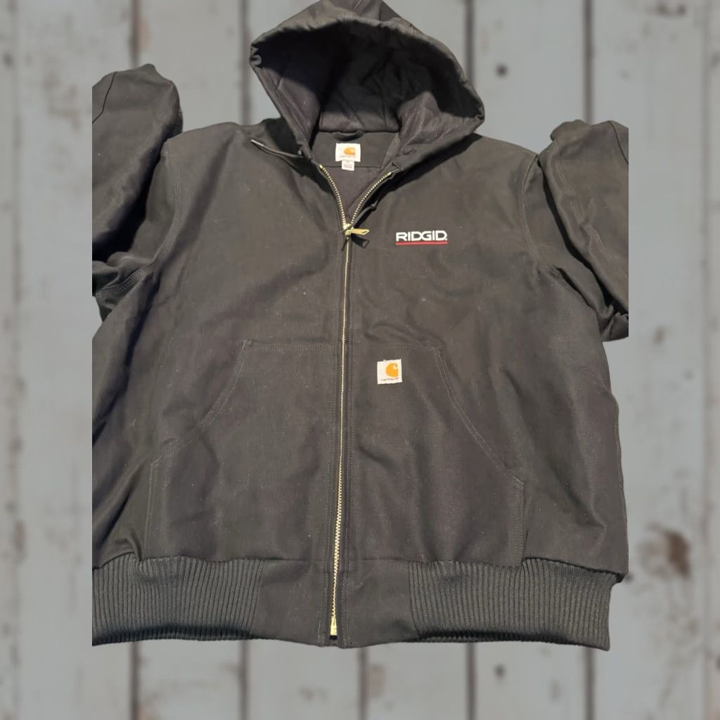 Carhartt Carhartt Jacket Mens XL Canvas Duck Quilted Lining 103940 Black RIGID Logo Size US XL / EU 56 / 4 - 1 Thumbnail