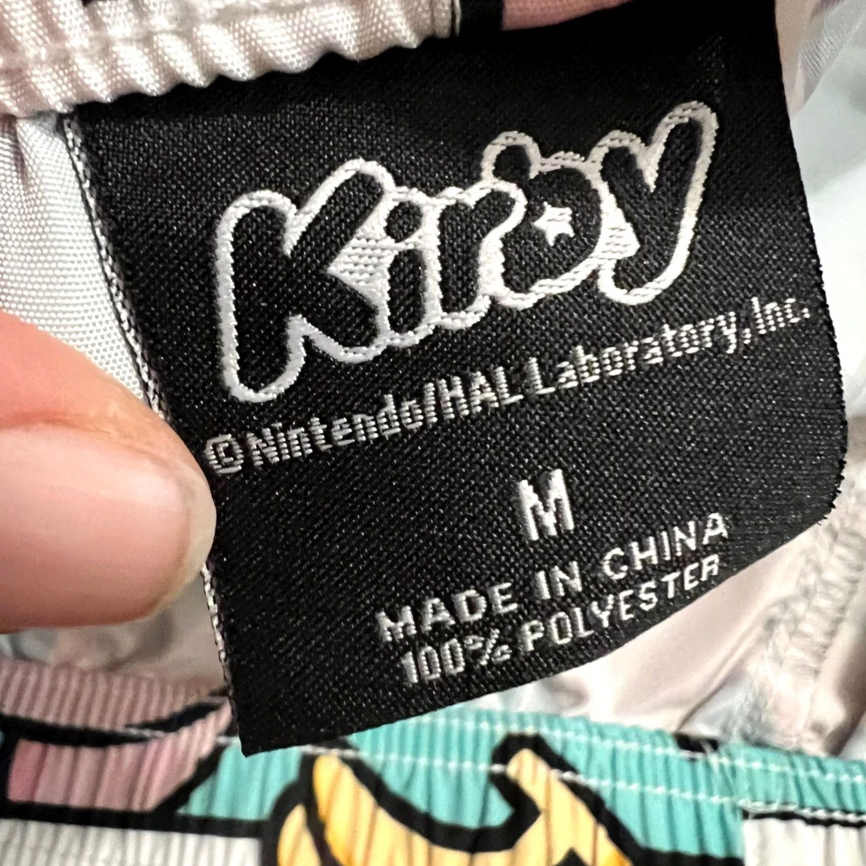 Vintage Kirby Swim Trunks Mens Medium All Over Print Board Shorts Pink Green Size US 31 - 3 Thumbnail
