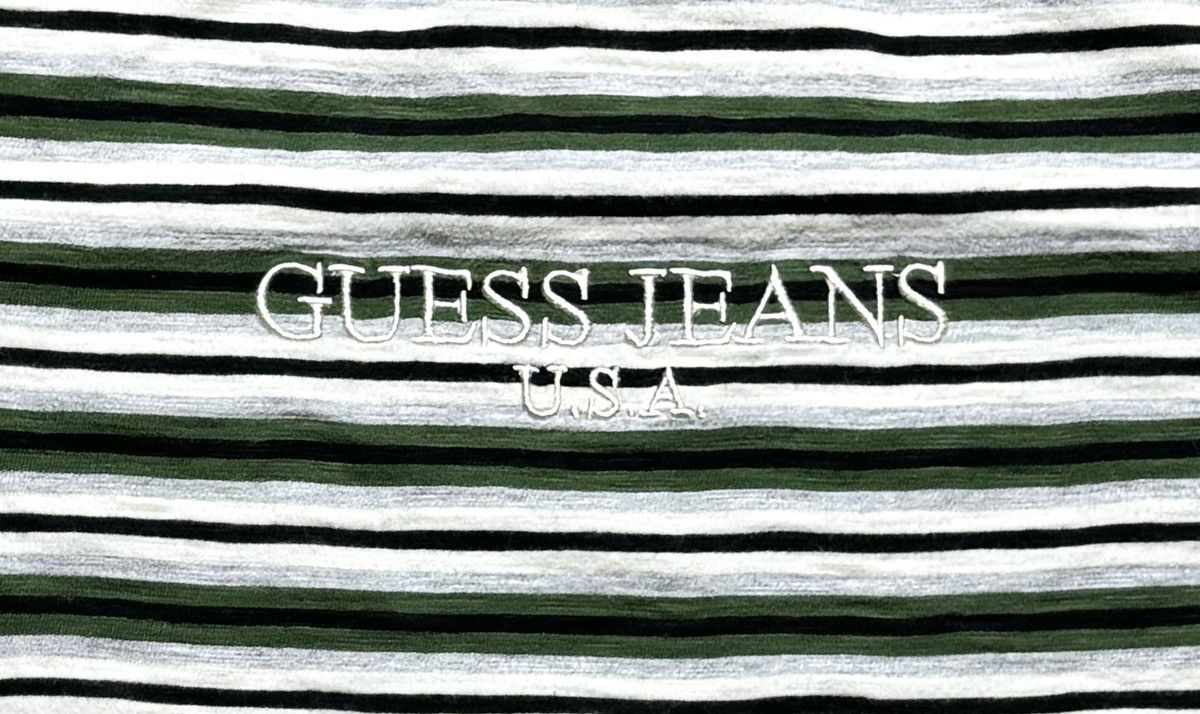 Guess × Vintage Guess Jeans USA ‘81 Alameda Striped Shirt sz M Size US M / EU 48-50 / 2 - 2 Thumbnail