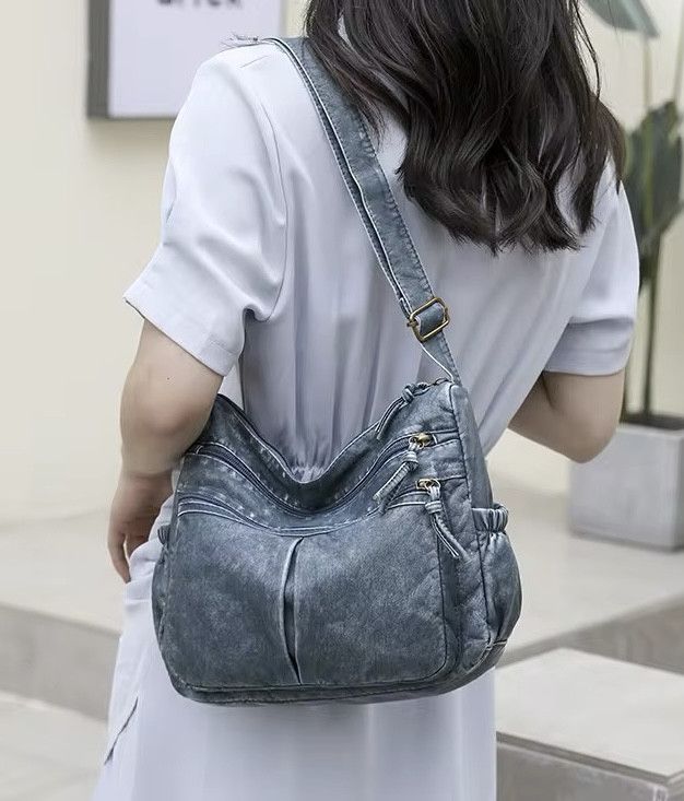 Vintage Pu Leather Crossbody Bag Size ONE SIZE - 1 Thumbnail