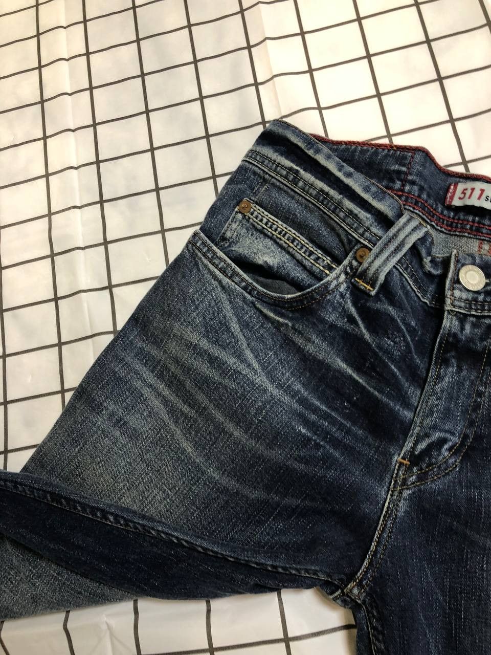 Levi's Levi's 550 Jeans Relaxed Bootcut Denim Tall Stretch Med Blue Size US 32 / EU 48 - 8 Thumbnail