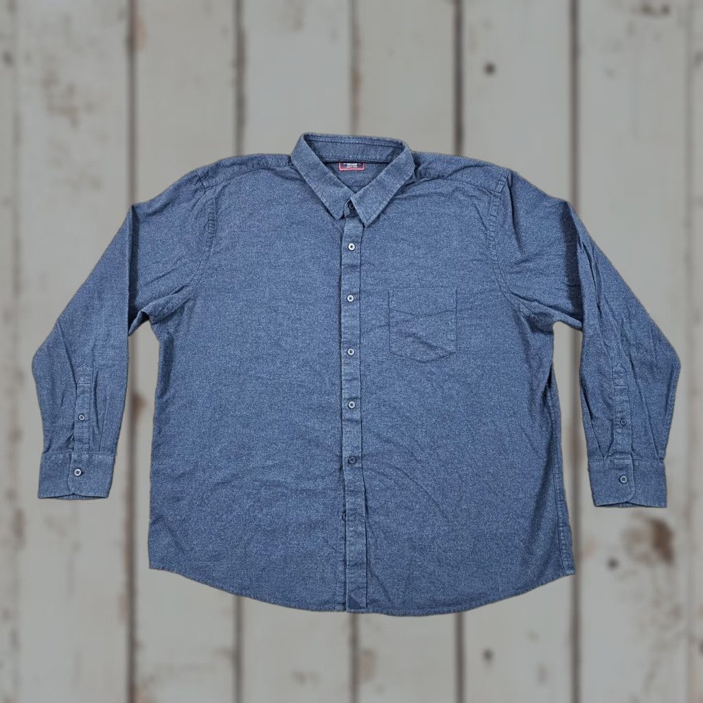 UNTUCKit UNTUCKit Shirt Mens 3XL Blue Flannel Long Sleeve Button-Up 100% Cotton Pocket Casual Womens? No, Men’s. Size US XXL / EU 58 / 5 - 1 Thumbnail