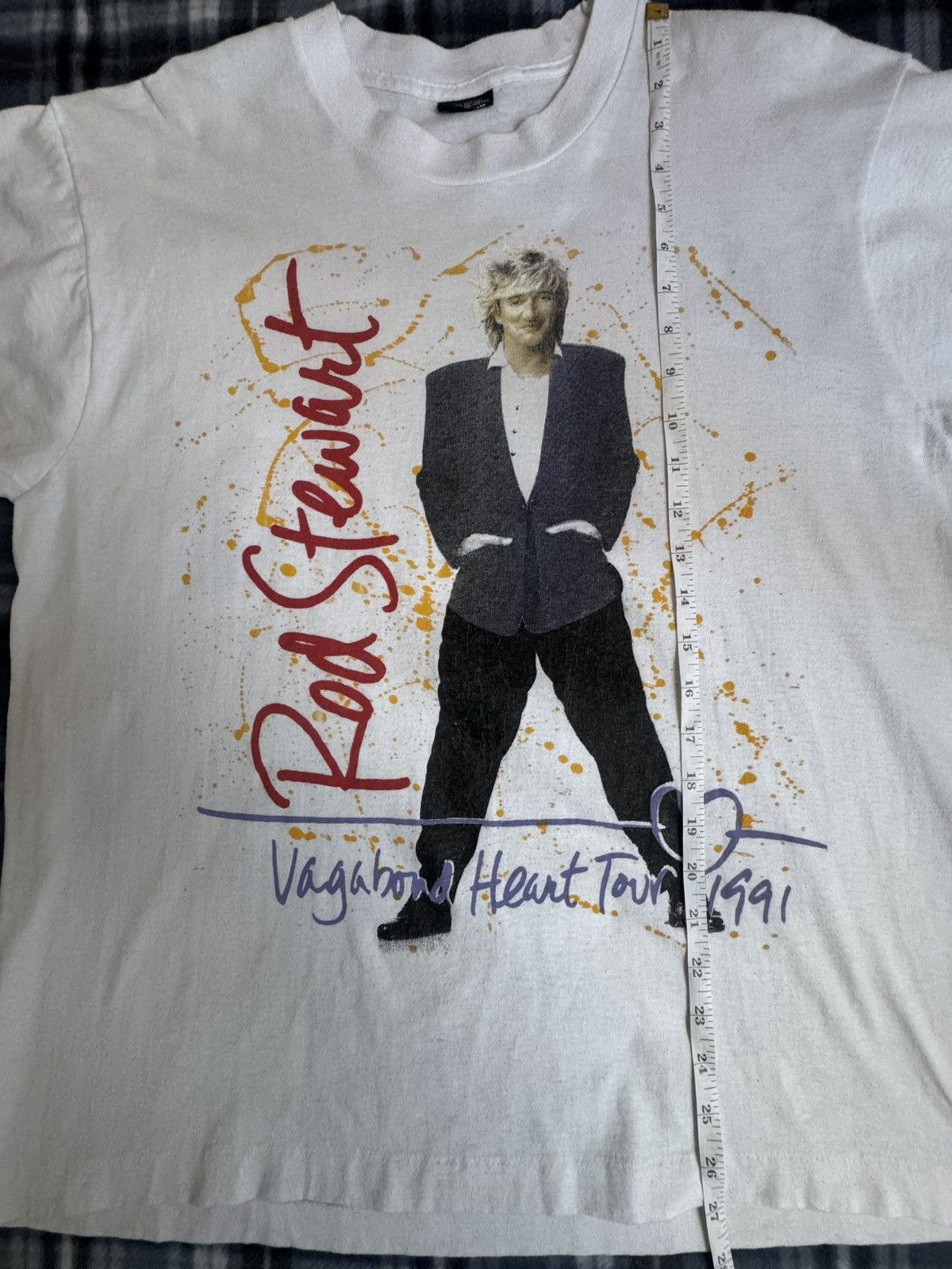 Other Vintage Screen Stars 1991 Rod Stewart Vagabond Heart Tour Size US XL / EU 56 / 4 - 4 Thumbnail