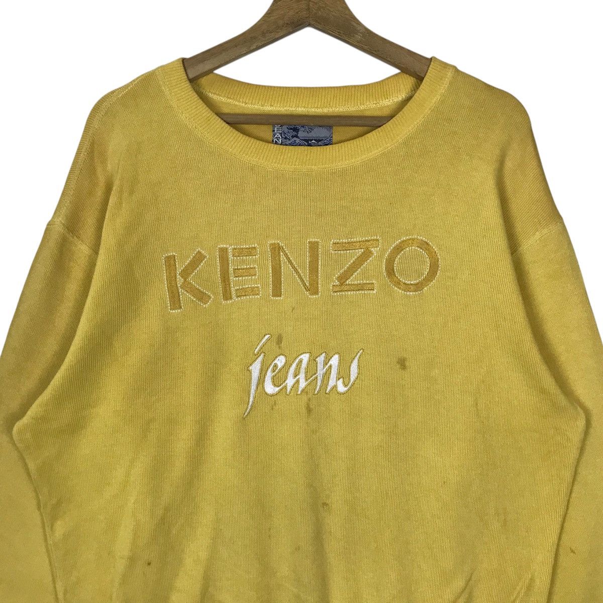 Kenzo Vintage Kenzo Jeans Spell Out Pullover Jumper Sweatshirt Size US L / EU 52-54 / 3 - 2 Thumbnail