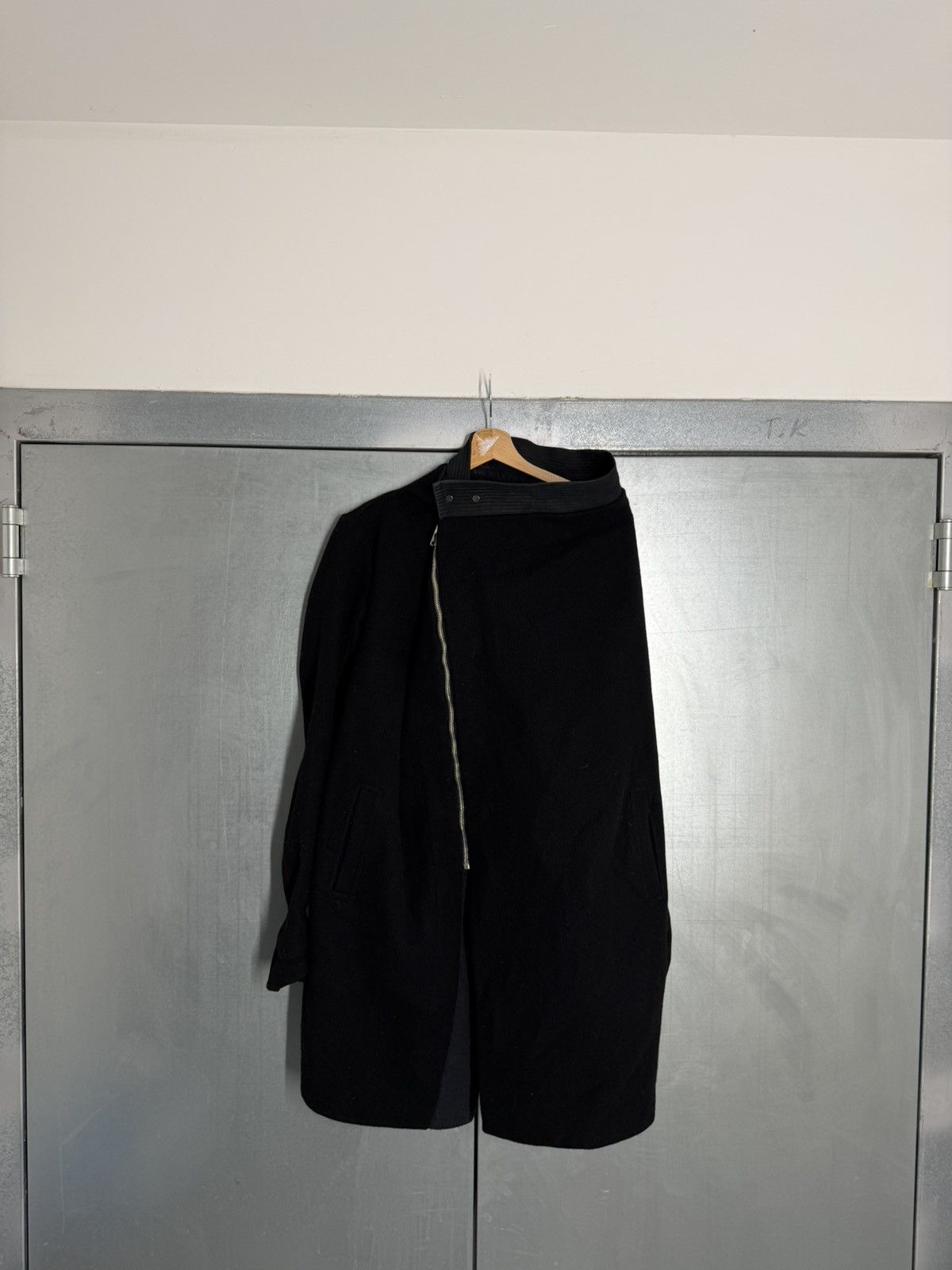 Rick Owens Rick Owens Lambs Wool Cross Zip Coat Size US S / EU 44-46 / 1 - 3 Thumbnail
