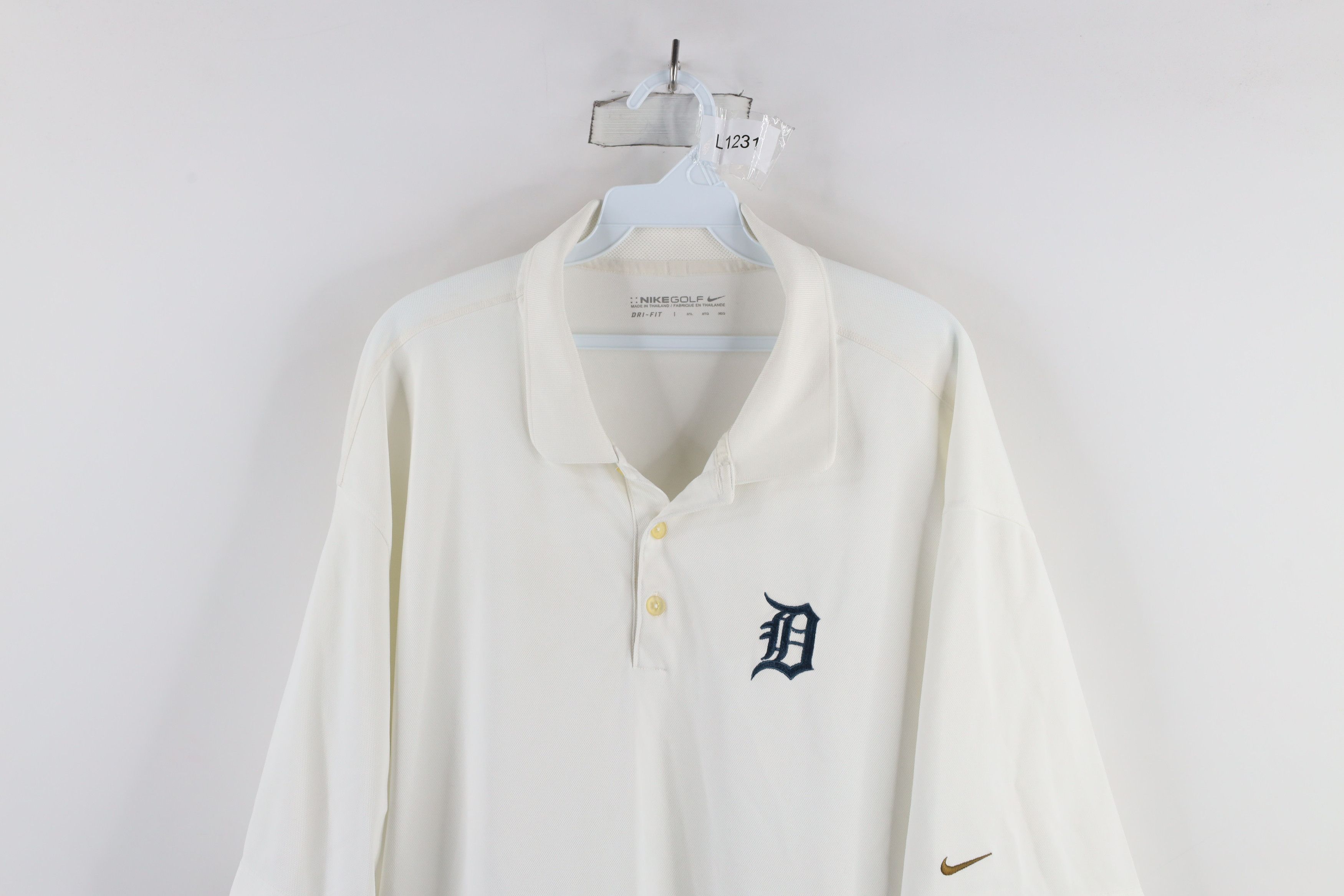 Nike × Vintage Nike Detroit Tigers Old English D Baseball Golf Polo Shirt Size US XXL / EU 58 / 5 - 2 Thumbnail