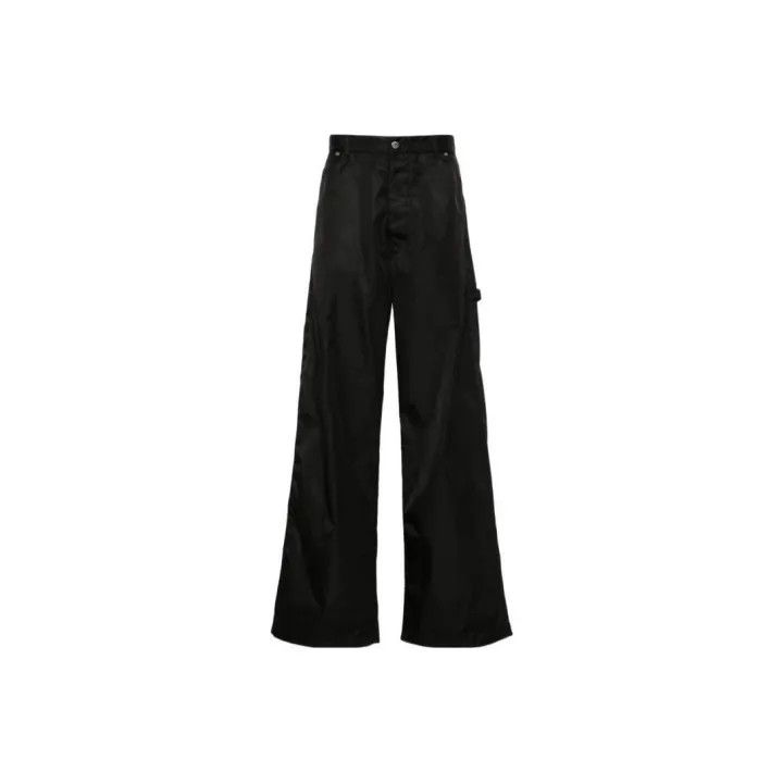 Off-White Off-White Black Wide-Leg Casual Pants for Men 0079 Size US 44 / EU 60 - 1 Thumbnail