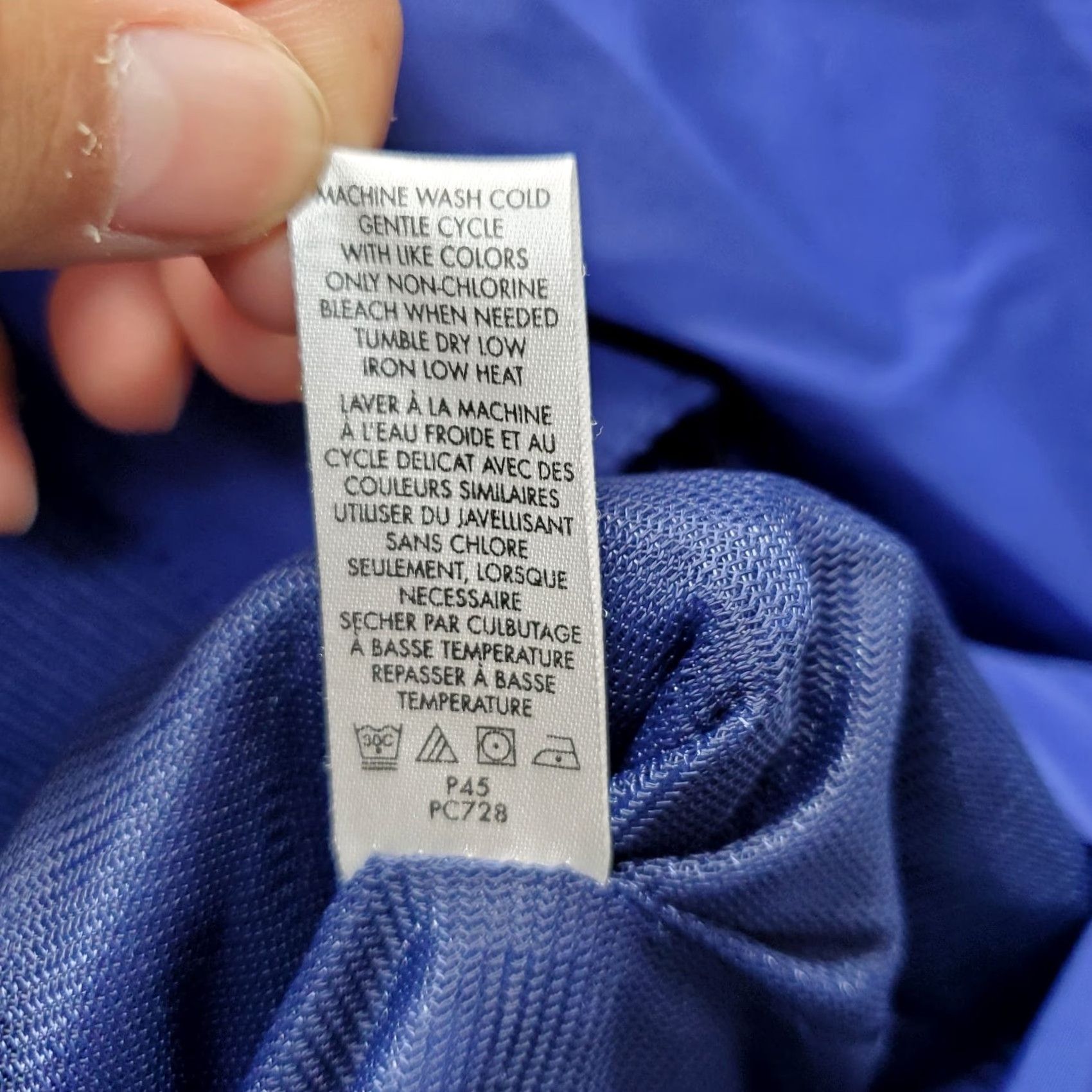 Calvin Klein Calvin Klein Lightweight Jacket Womens Small Blue Lined Packable Hood Full Zip Windbreaker, 100% Polyester, Regular, Blue, Size S Womens Size S / US 4 / IT 40 - 7 Thumbnail