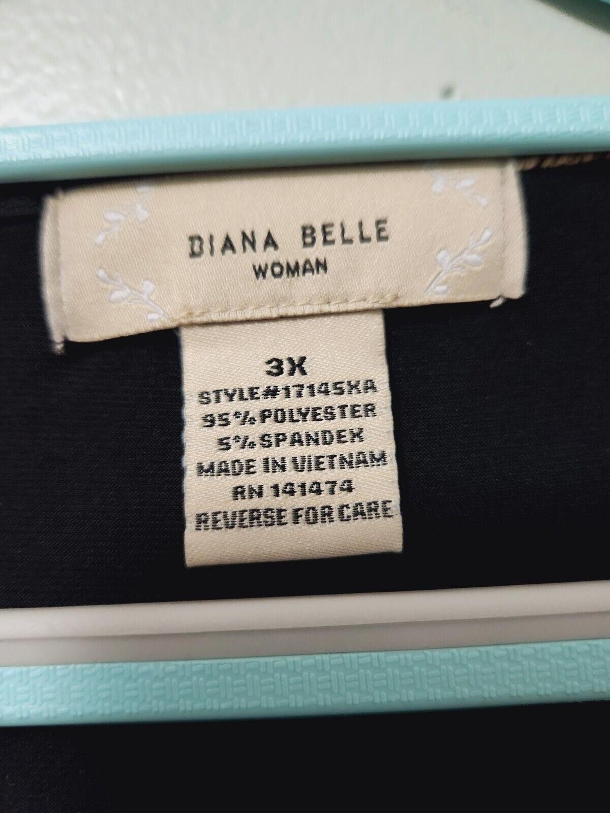 Designer Diana Belle Top Plus Size 3x Black Leopard Eyelet Stretch Size 3XL / US 20-22 - 4 Thumbnail