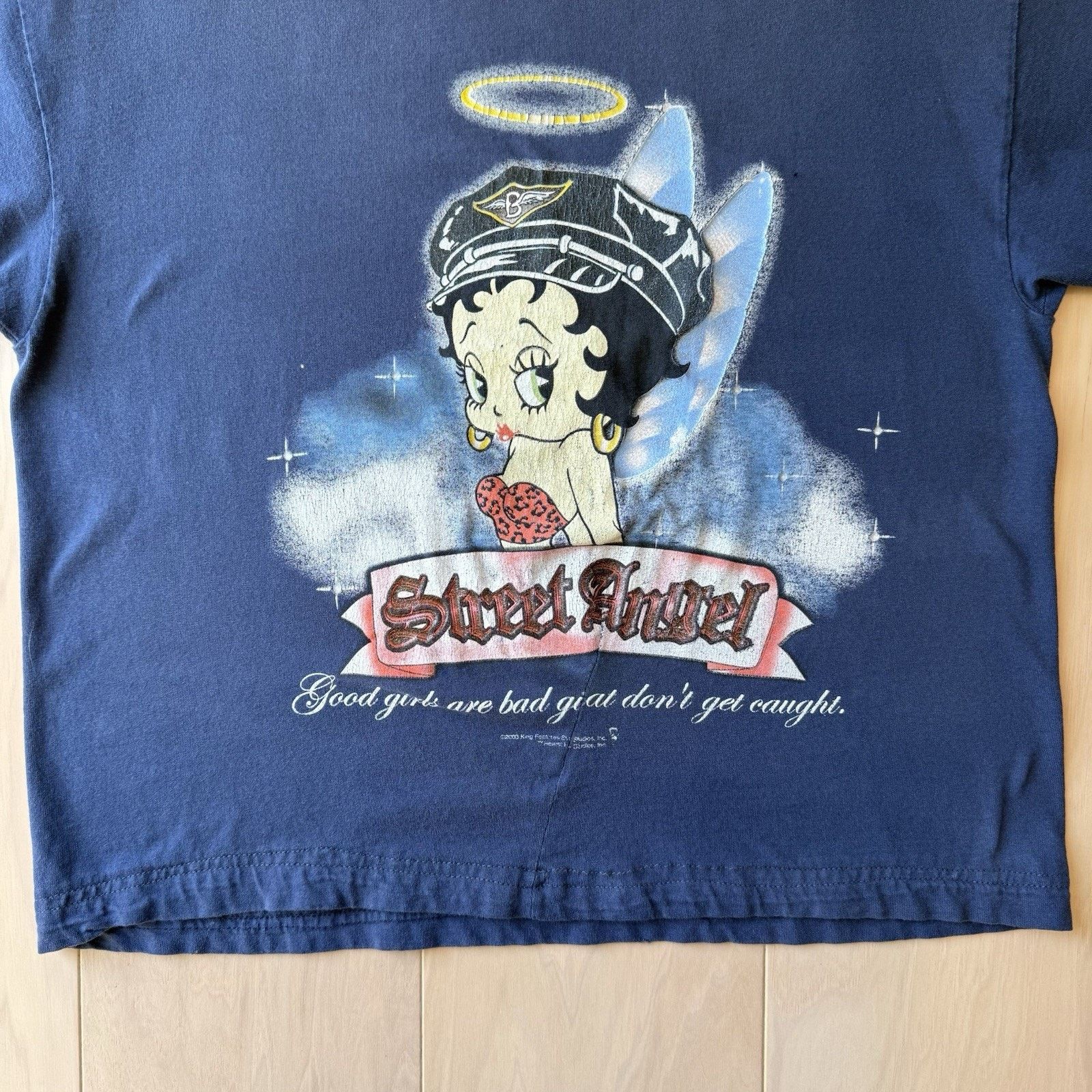 Vintage Vintage Betty Boop Shirt Small Blue 90s Cartoon Promo Street Size US S / EU 44-46 / 1 - 4 Thumbnail