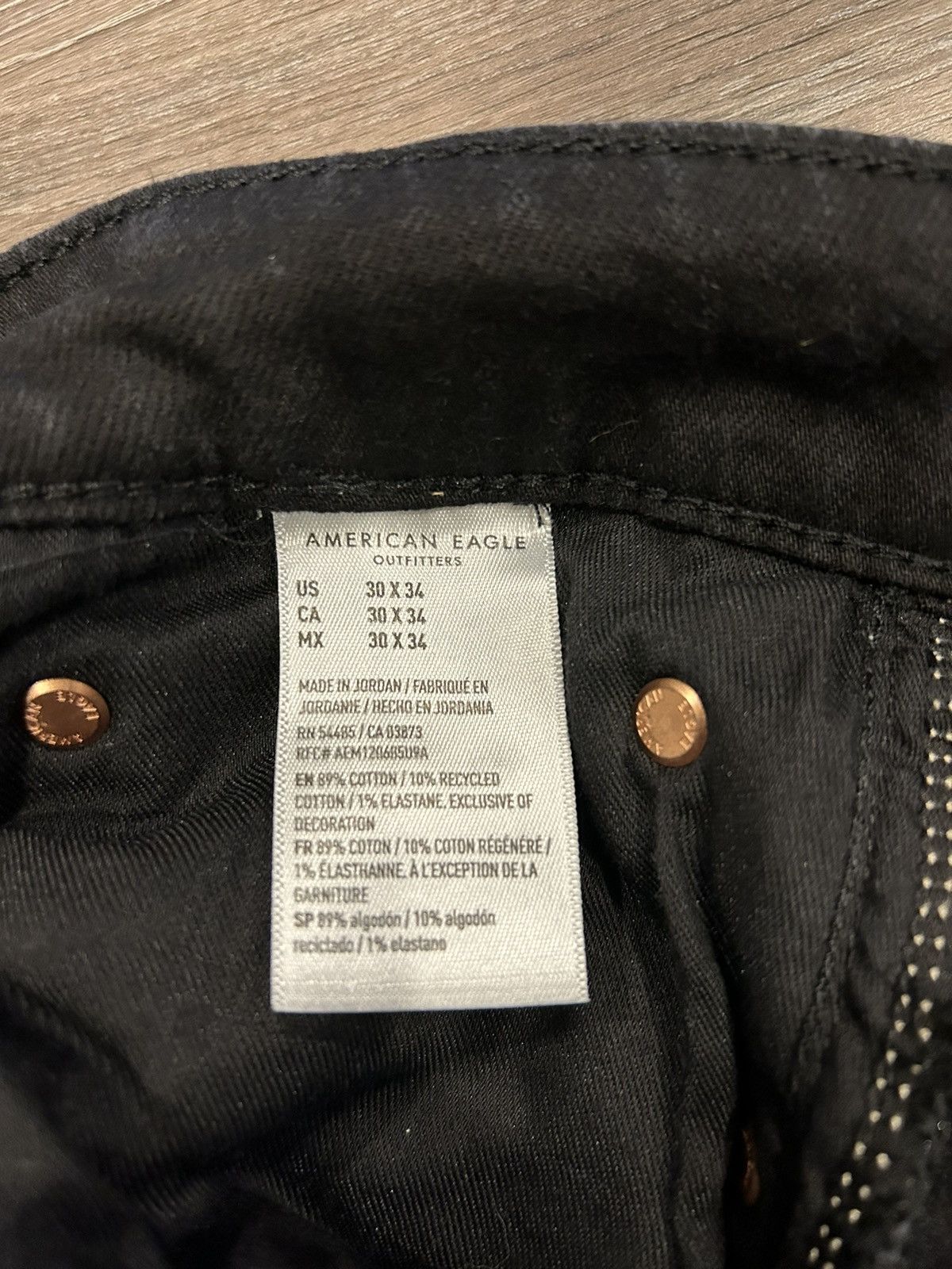 American Eagle Outfitters Black American Eagle Jeans Size US 30 / EU 46 - 3 Thumbnail