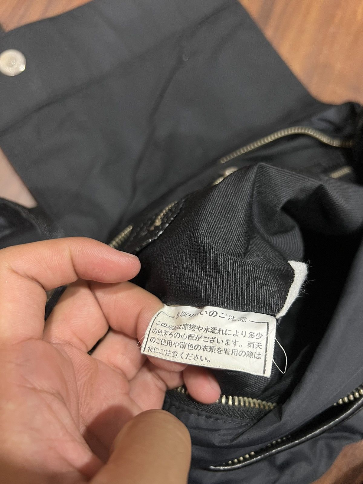 Y's × Yohji Yamamoto YOHJI YAMAMOTO LEATHER NYLON SLING BAG Size ONE SIZE - 10 Thumbnail