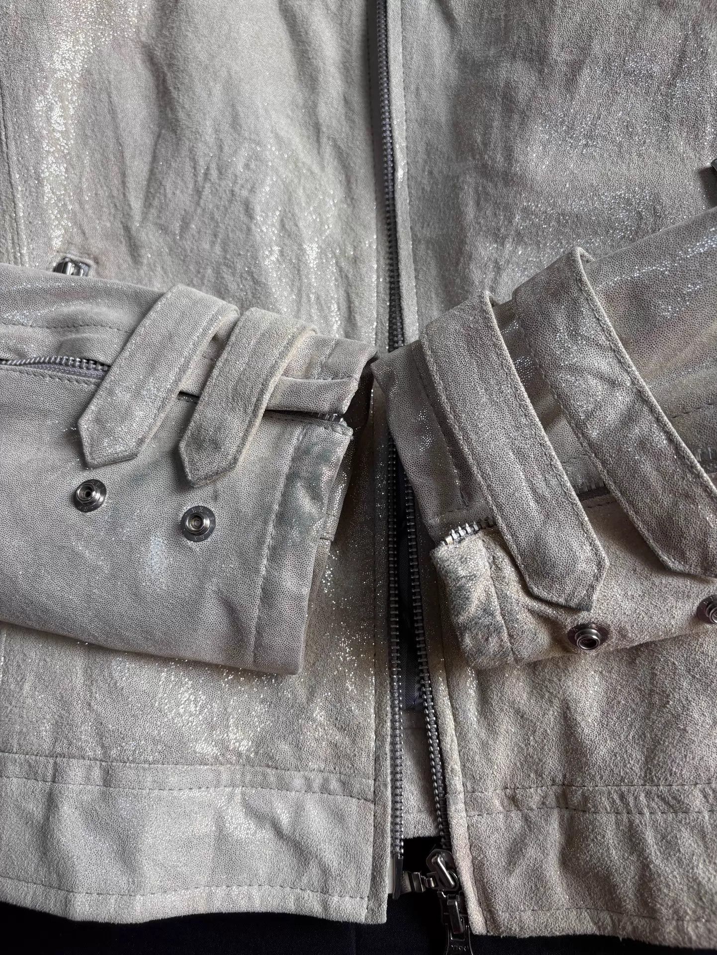Tornado Mart Tornado Mart Leather Jacket Japanese Rare Waxed Strap L Size US L / EU 52-54 / 3 - 9 Thumbnail
