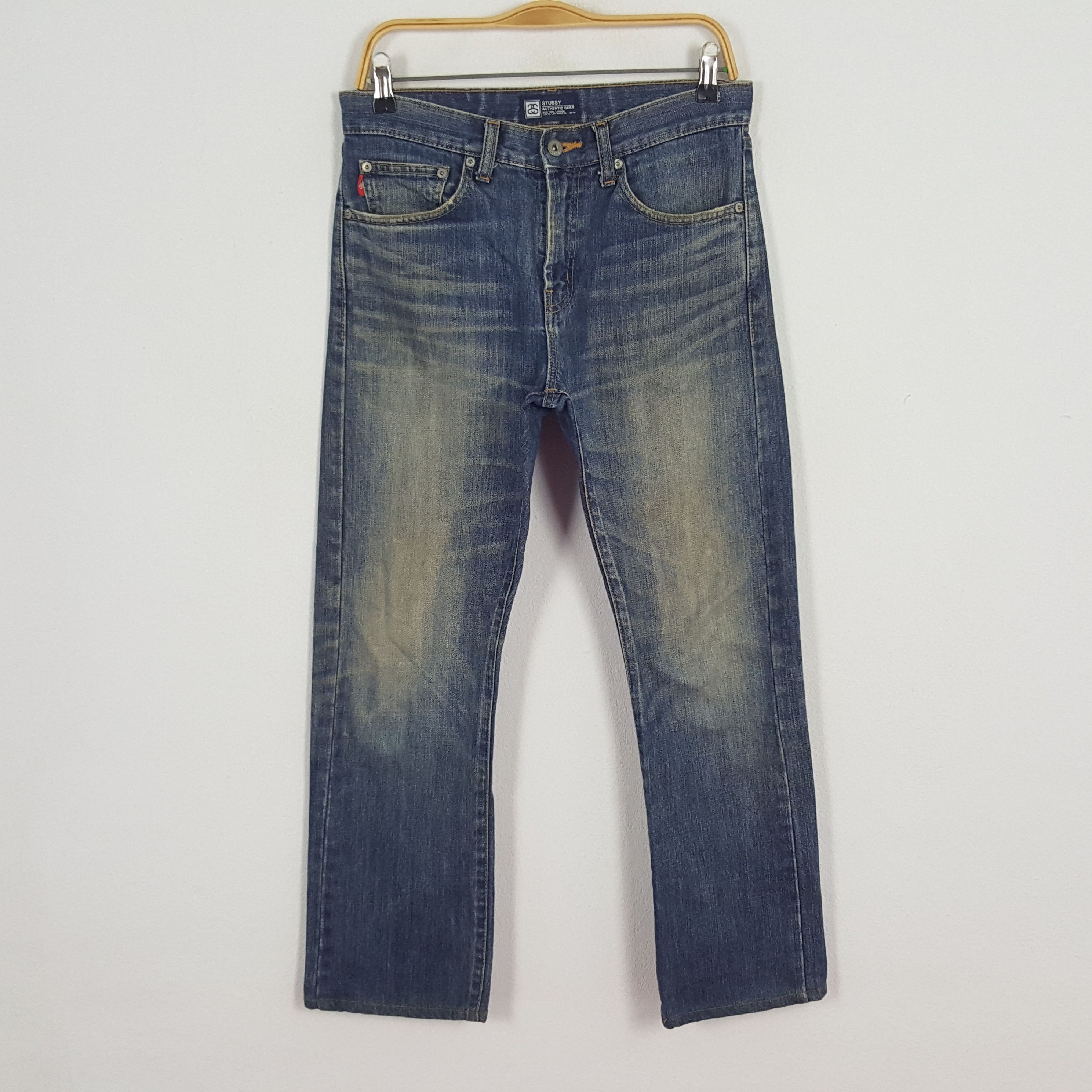Stussy × Vintage Vintage Stussy Workwear Custom Art Denim Jeans Size US 30 / EU 46 - 4 Thumbnail