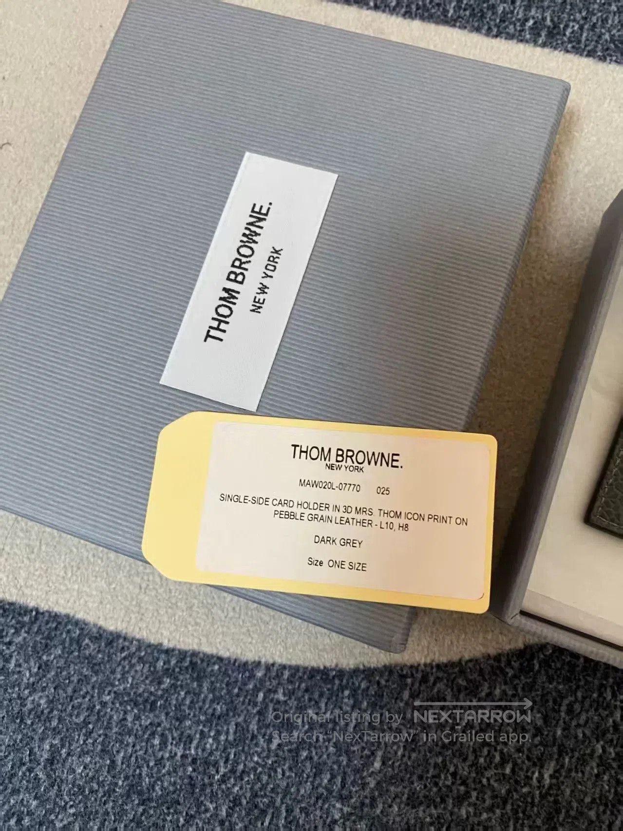 Thom Browne thom browne leather wallet with packaging. Size ONE SIZE - 4 Thumbnail