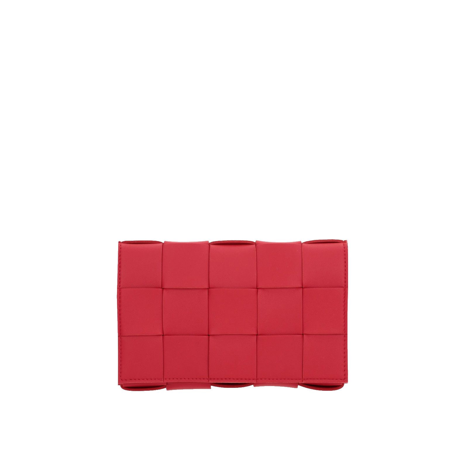 Bottega Veneta BOTTEGA VENETA Cassette Small Red Leather Shoulder Bag New Size ONE SIZE - 1 Thumbnail