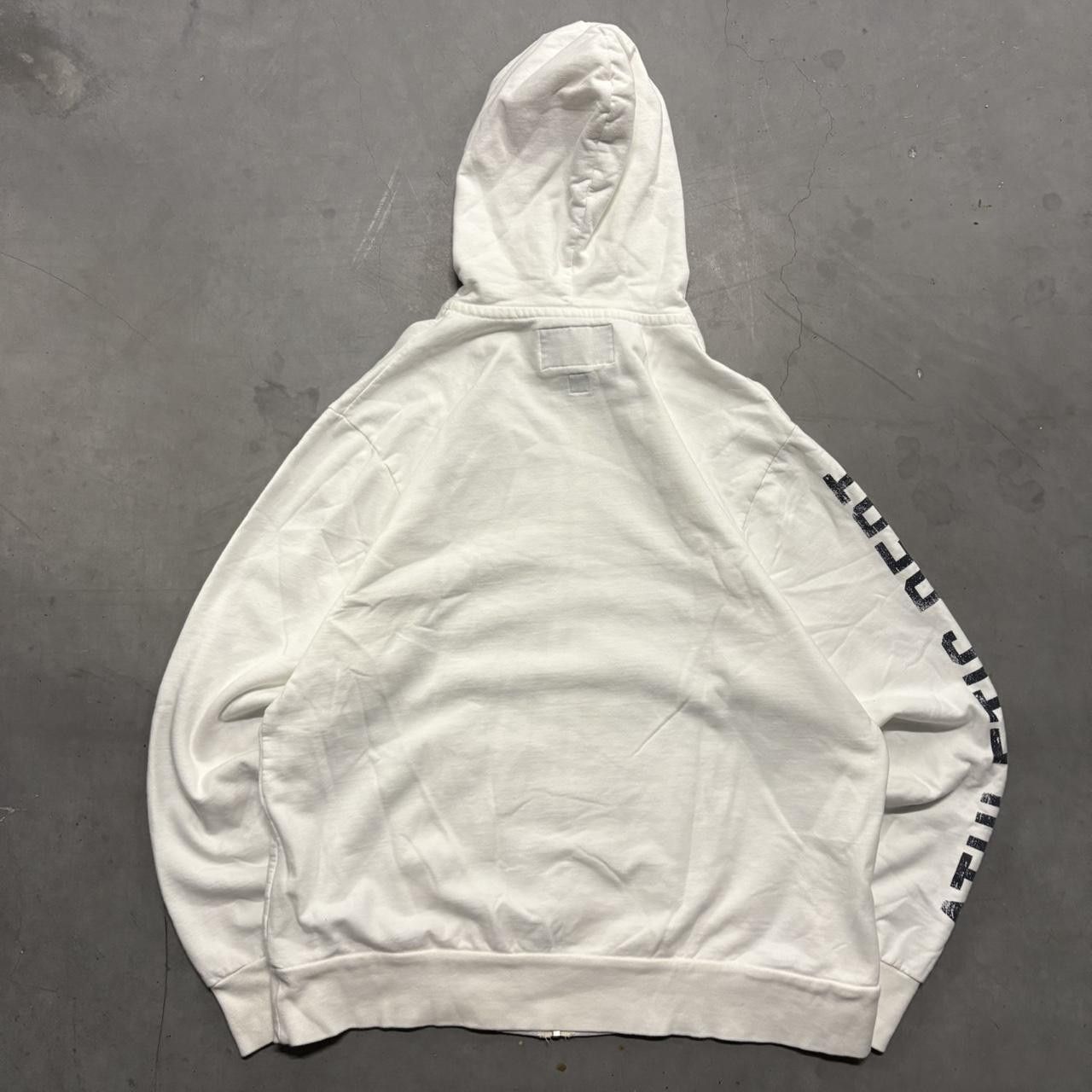 Old Navy × Vintage Vintage Y2K Old Navy Athletic Dept White zip up Hoodie Size US XL / EU 56 / 4 - 4 Thumbnail