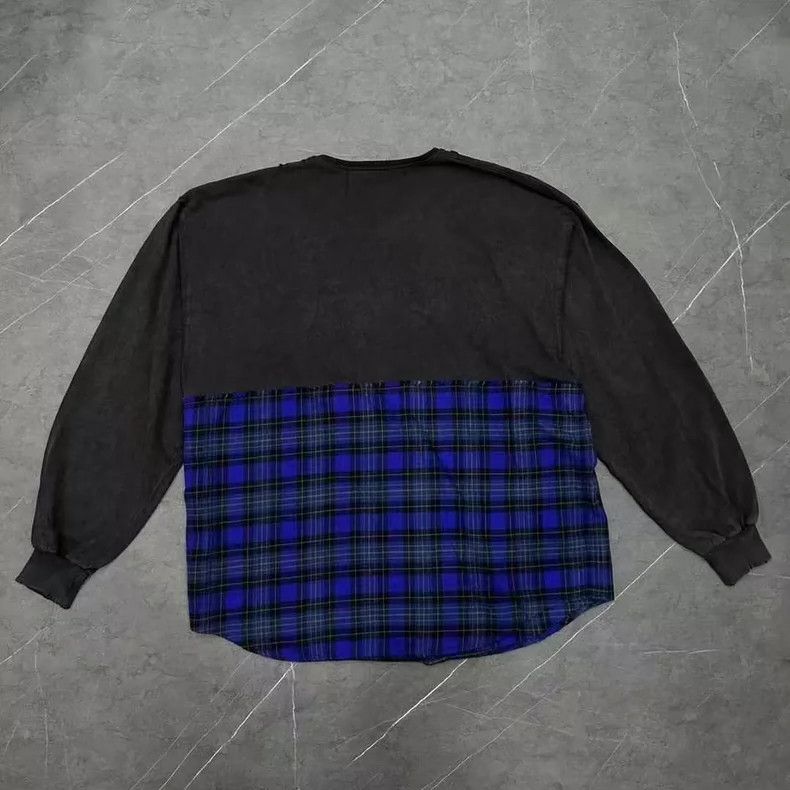 Balenciaga Balenciaga Batman Fake Two-Piece Plaid Patchwork Long Slee Size US S / EU 44-46 / 1 - 2 Thumbnail