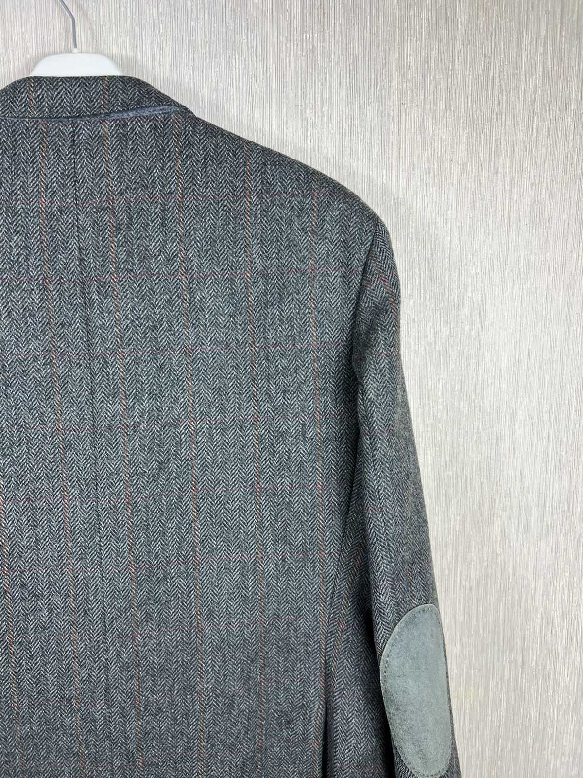 SCABAL Vintage 80s Scabal wool herringbone blazer jacket tweed Size US L / EU 52-54 / 3 - 14 Thumbnail