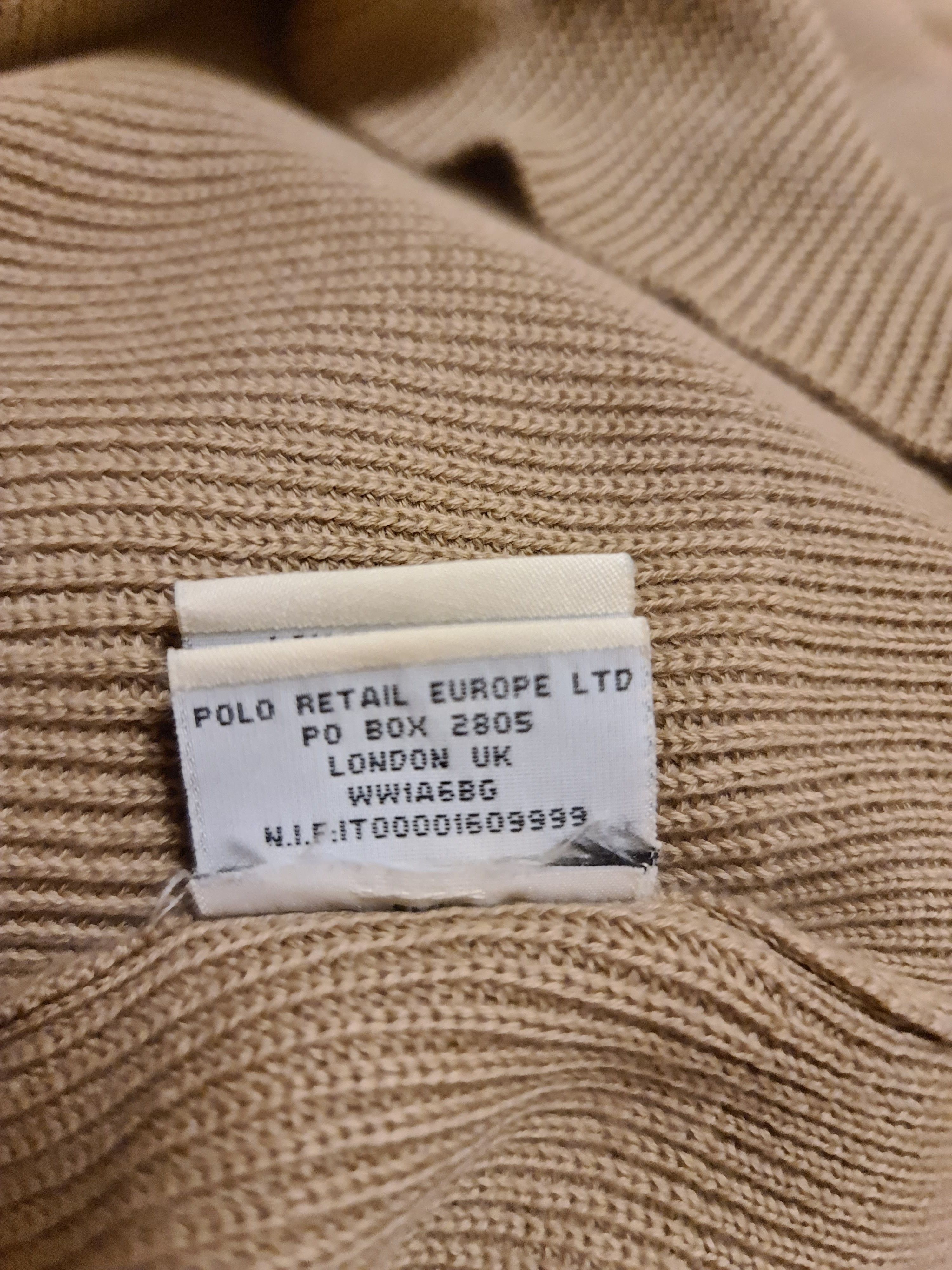 Lauren Ralph Lauren Vintage Polo Jeans Co. Flag Knit Ribbed Sweater Size US L / EU 52-54 / 3 - 7 Thumbnail