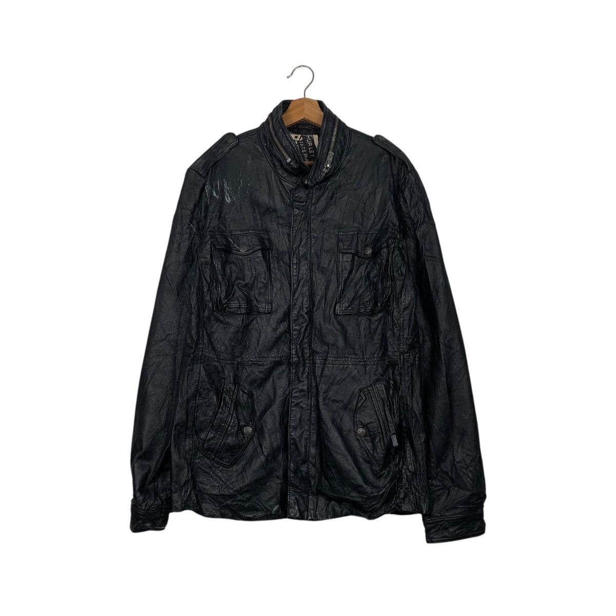 Hurley Hurley International Leather Jacket Size US L / EU 52-54 / 3 - 1 Thumbnail