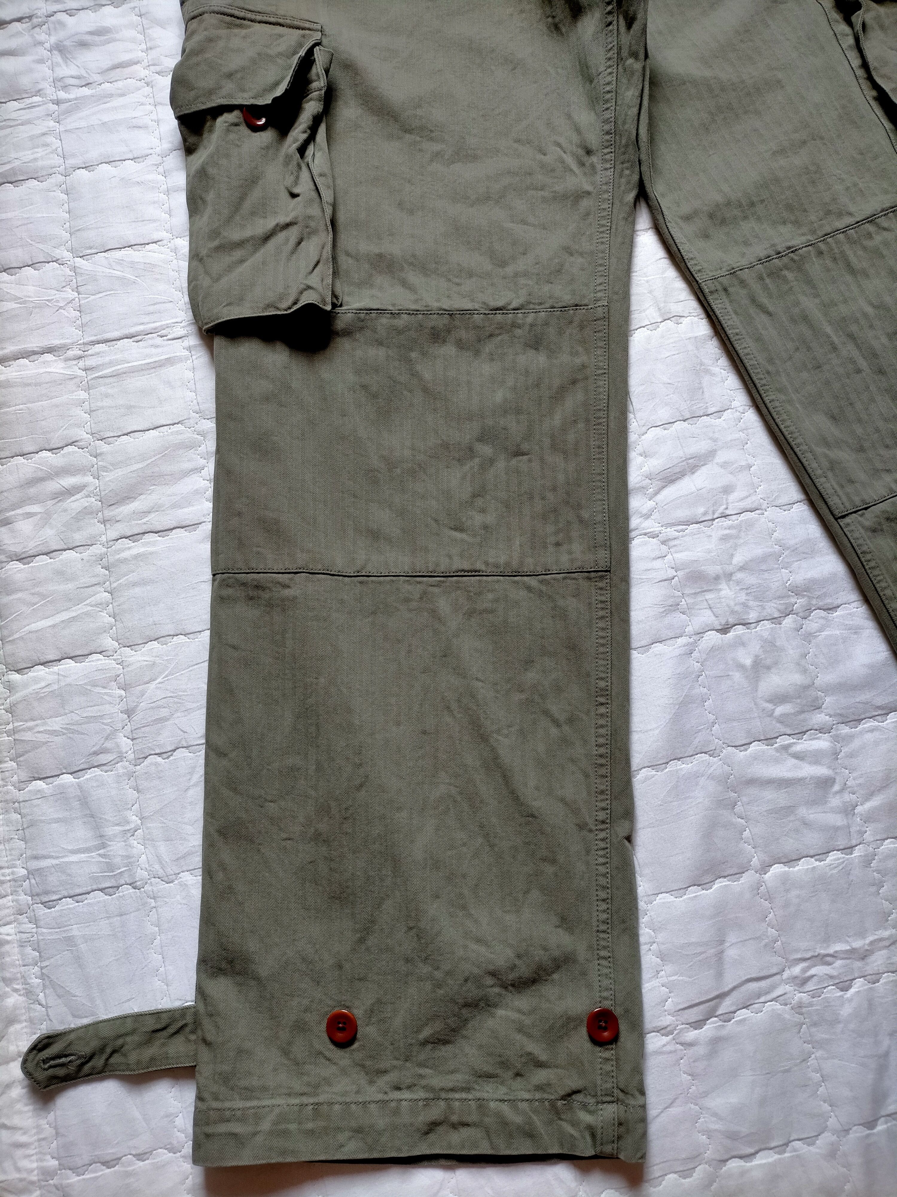 Studio D'Artisan Vintage Studio D'Artisan HBT Stripe Trouser Cargo Pants Size US 36 / EU 52 - 7 Thumbnail