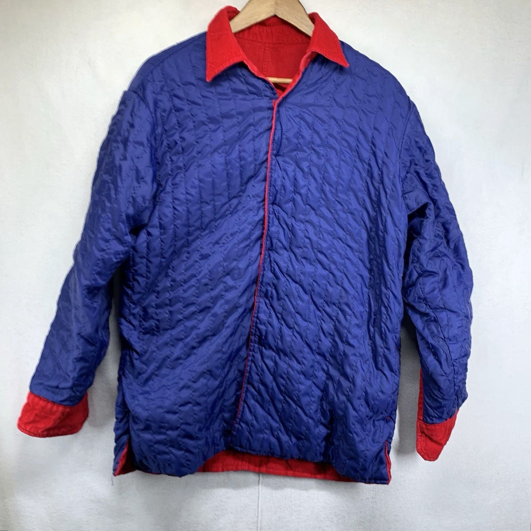 Vintage VINTAGE Sportswear by Country Touch Corduroy Button-Up Shirt Men’s Medium Red 70s Grunge Rock Size US M / EU 48-50 / 2 - 3 Thumbnail