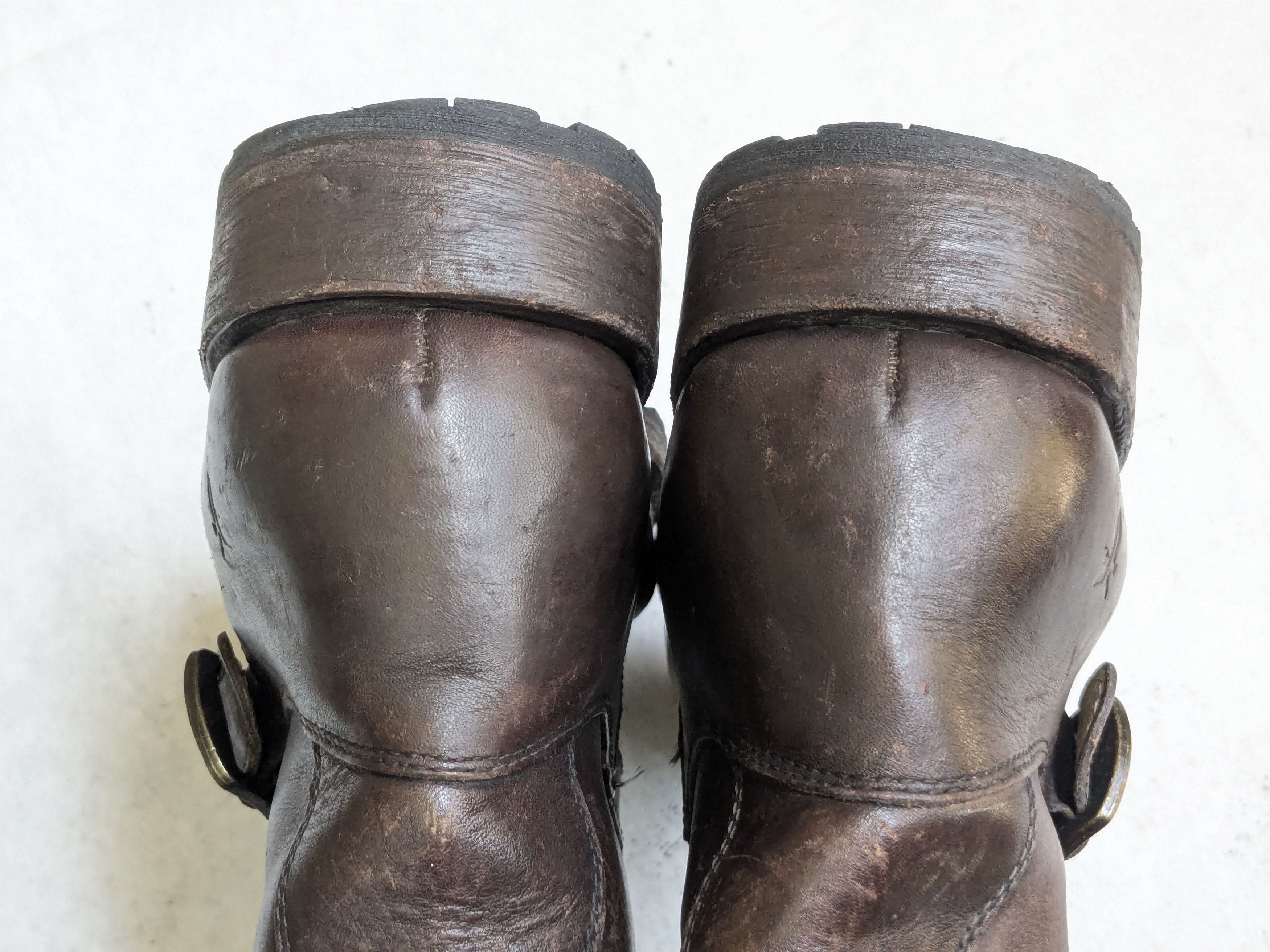 Frye Frye Engineer Boots Brown 11.5 M Leather Buckle Strap Size US 11.5 / EU 44-45 - 15 Thumbnail