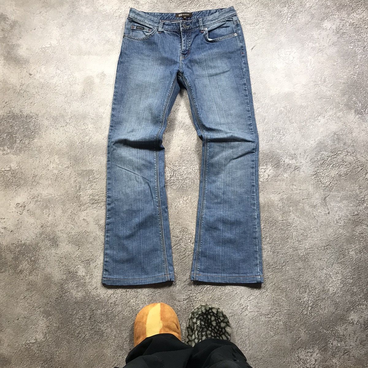 Vintage Vintage 90s Faded Distressed Baggy Jeans Grunge Skate 29 Size 29" - 2 Thumbnail