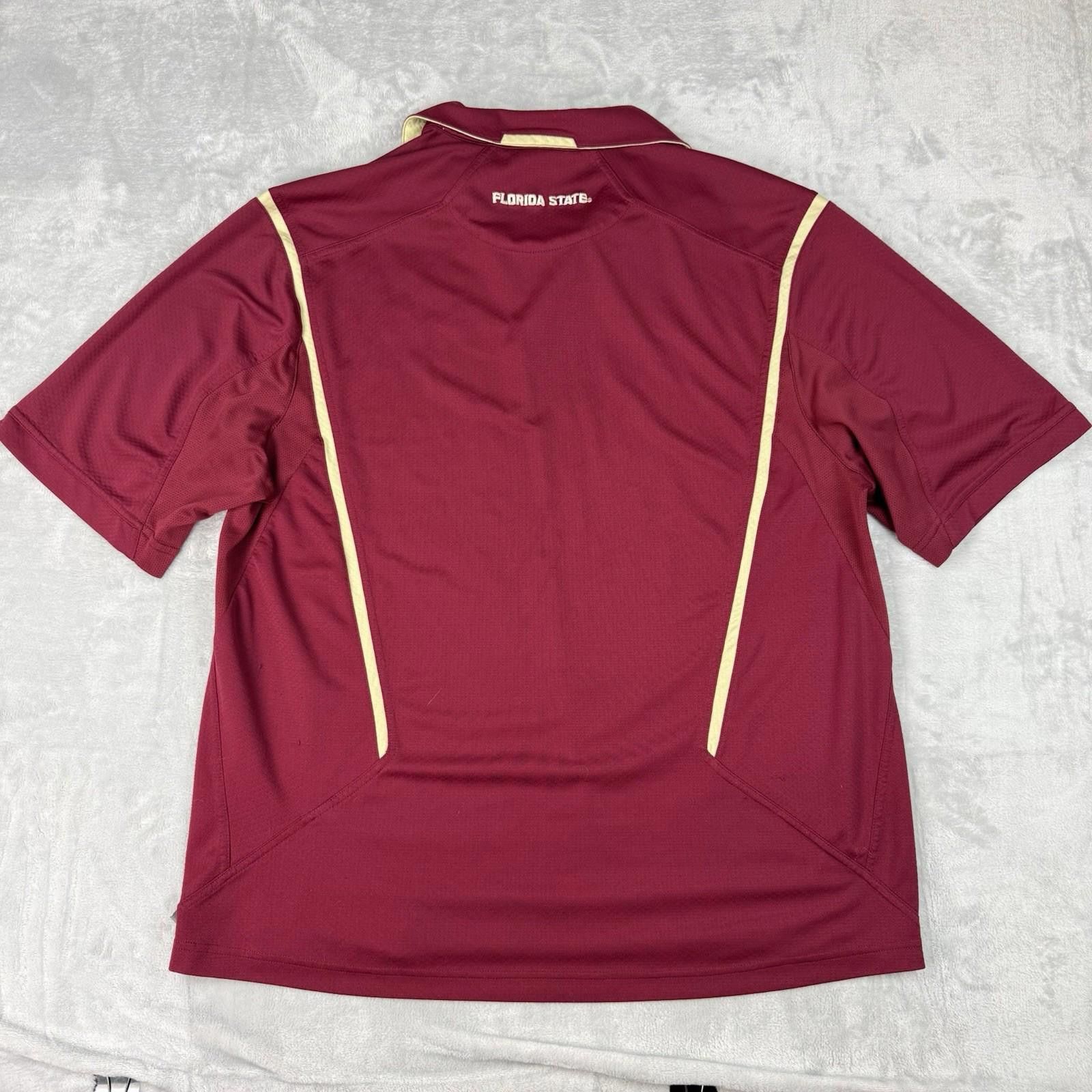 Nike Nike Team Florida State FSU Polo Shirt VTG Maroon NCAA XL Size US XL / EU 56 / 4 - 3 Thumbnail