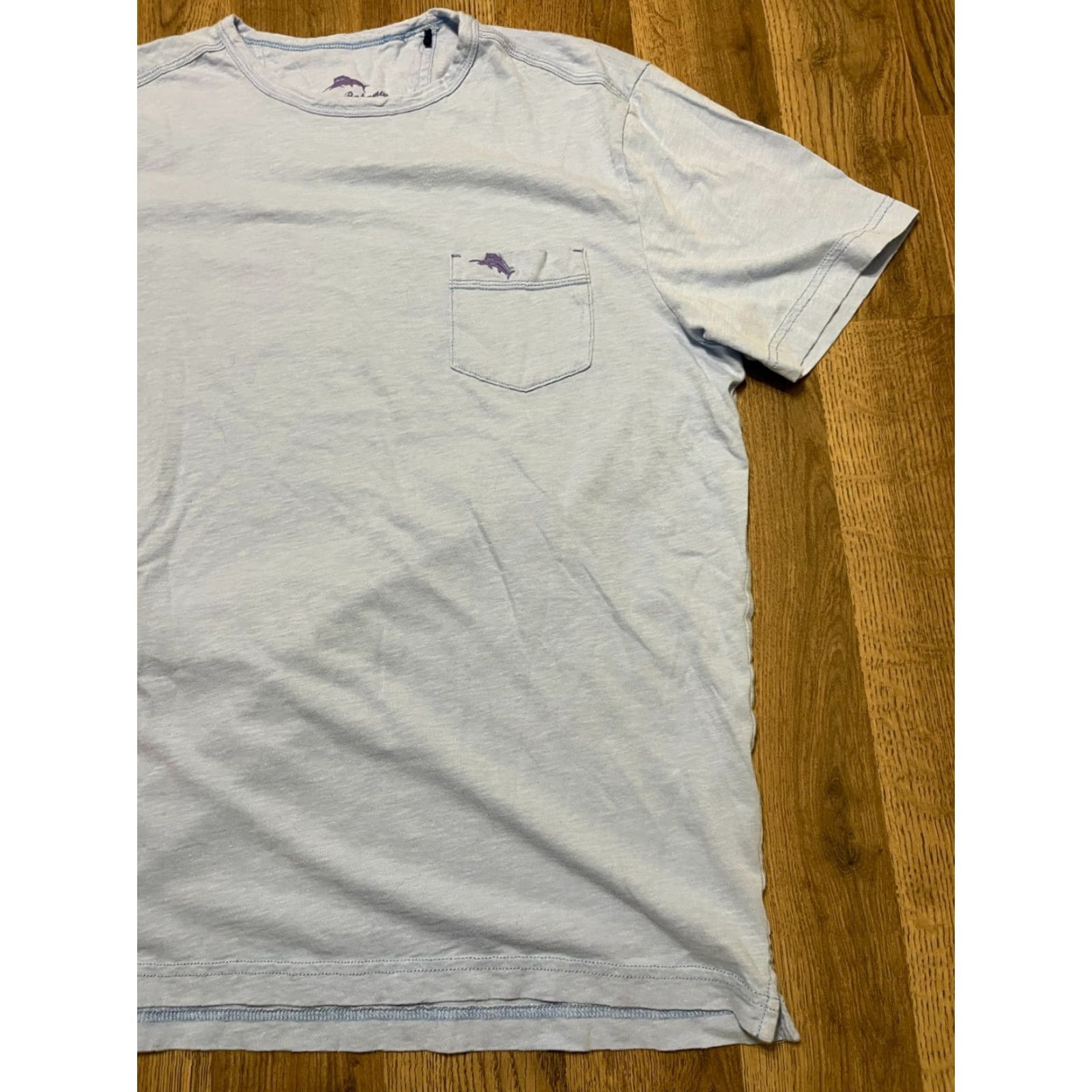 Tommy Bahama Tommy Bahama Shirt Men's Medium Blue Pocket Shirt Modern Short Sleeve Crew Neck Pocket Mens Size US M / EU 48-50 / 2 - 4 Thumbnail