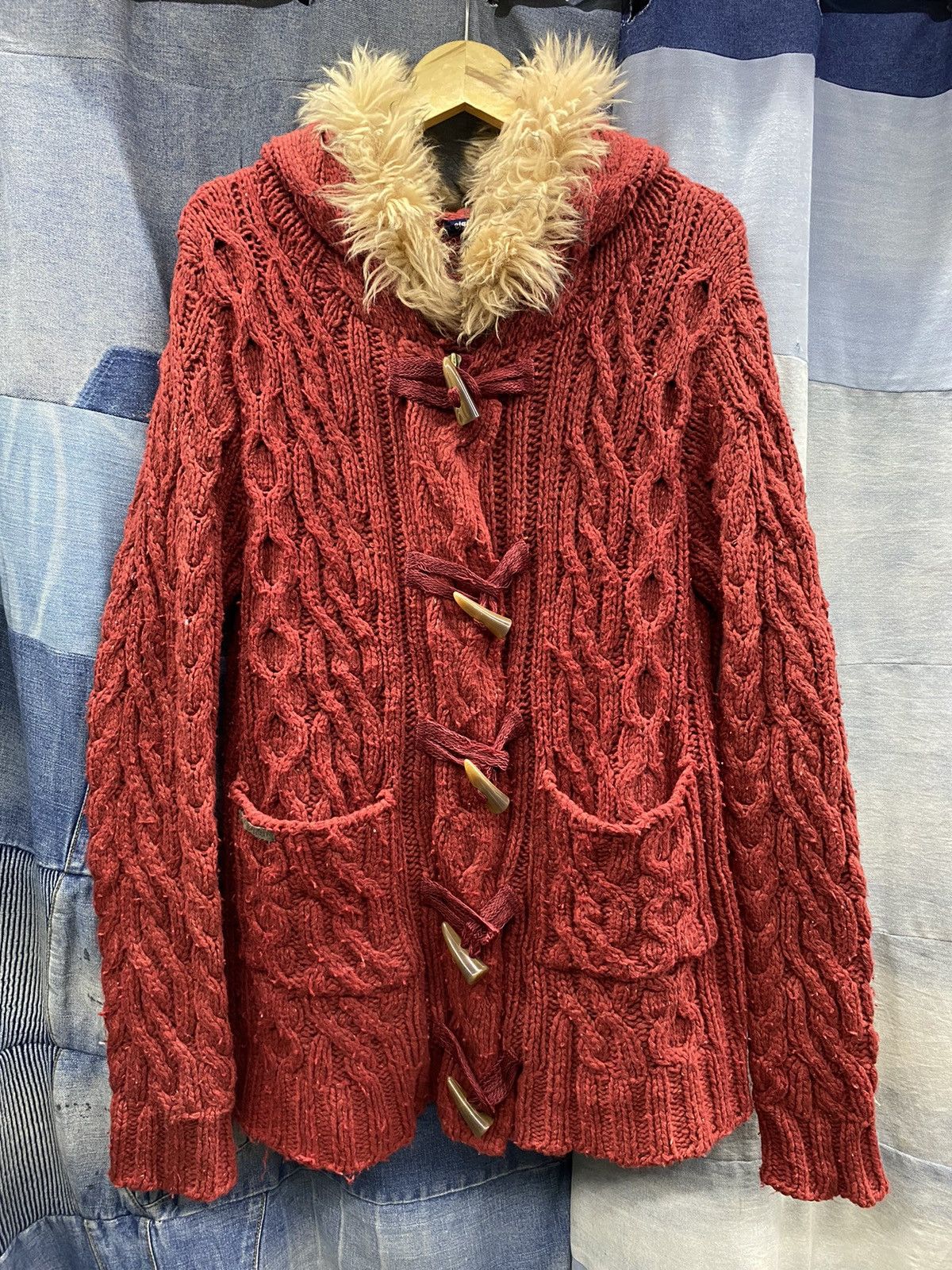 Hysteric Glamour × If Six Was Nine × Japanese Brand faux fur knitted hoodie eigenpost japan ifsixwasnine style Size US L / EU 52-54 / 3 - 4 Thumbnail