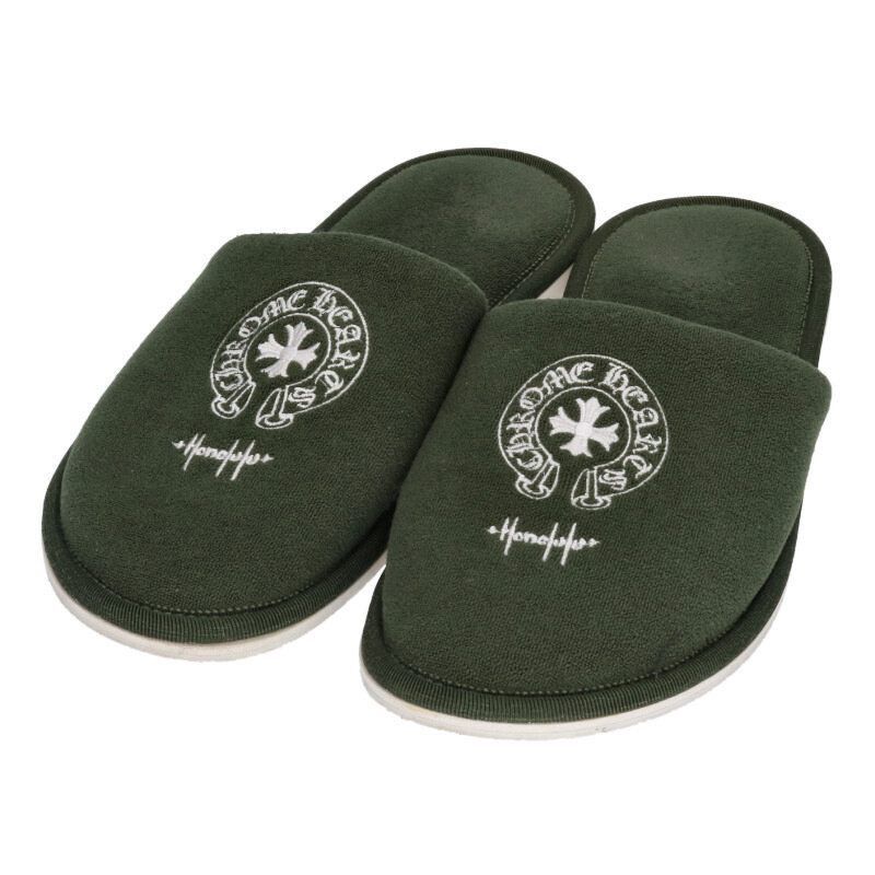 Chrome Hearts Chrome Hearts Honolulu Horseshoe Embroidery Slippers Size US 8 / EU 41 - 1 Thumbnail