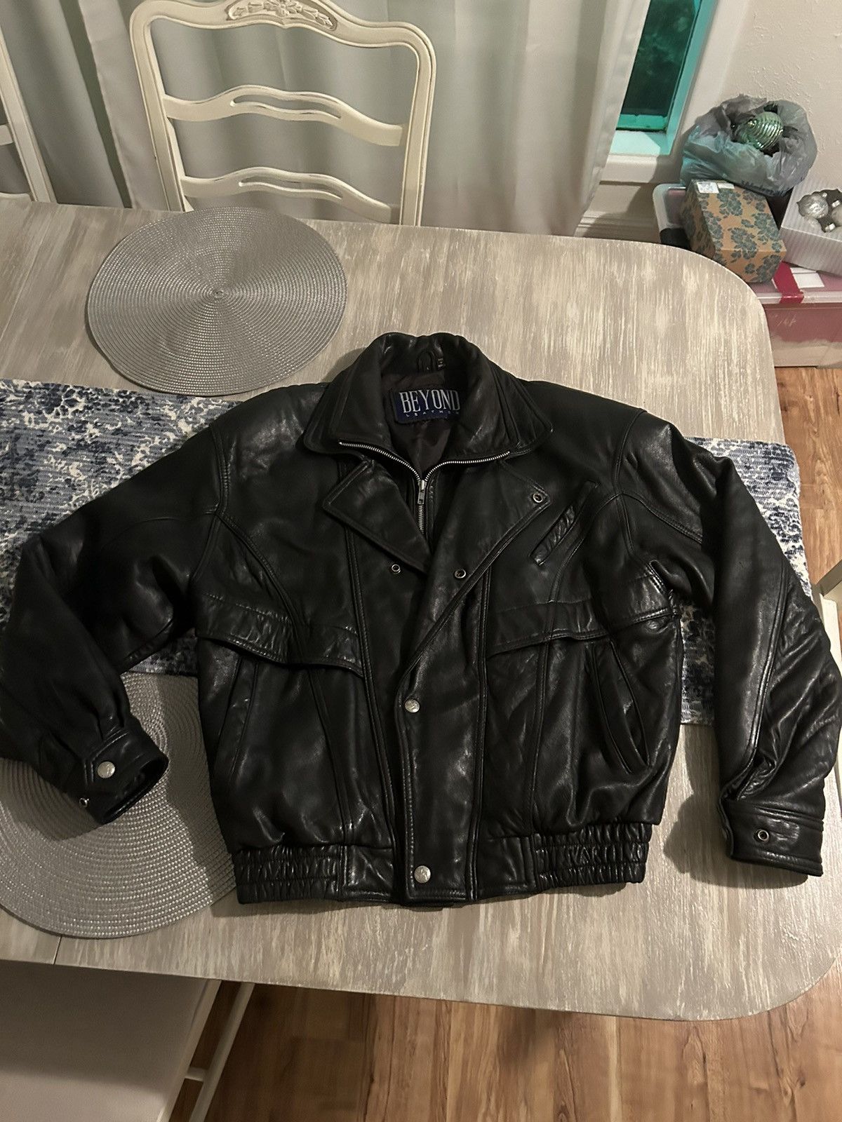 image of Beyond Leather Jacket in Black, Men's (Size Large)