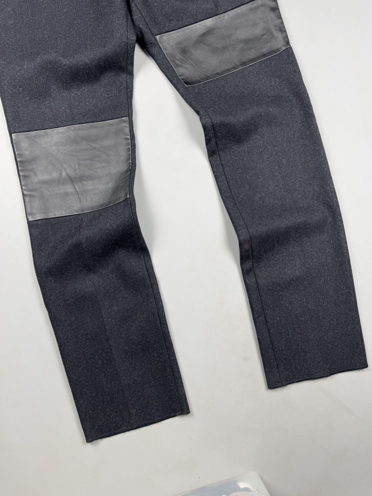 Neil Barrett Neil Barret wool leather patch pants size 48 made in Italy Size US 32 / EU 48 - 17 Thumbnail