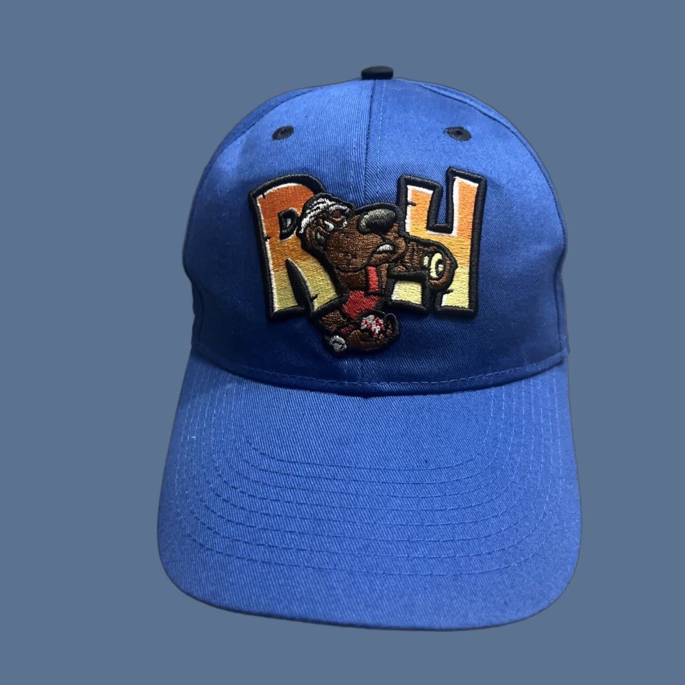 Vintage Rock Hounds Cap Embroidered Midland Texas Baseball Men S/M Blue Cotton Canvas Adjustable Baseball Cap Size ONE SIZE - 1 Thumbnail