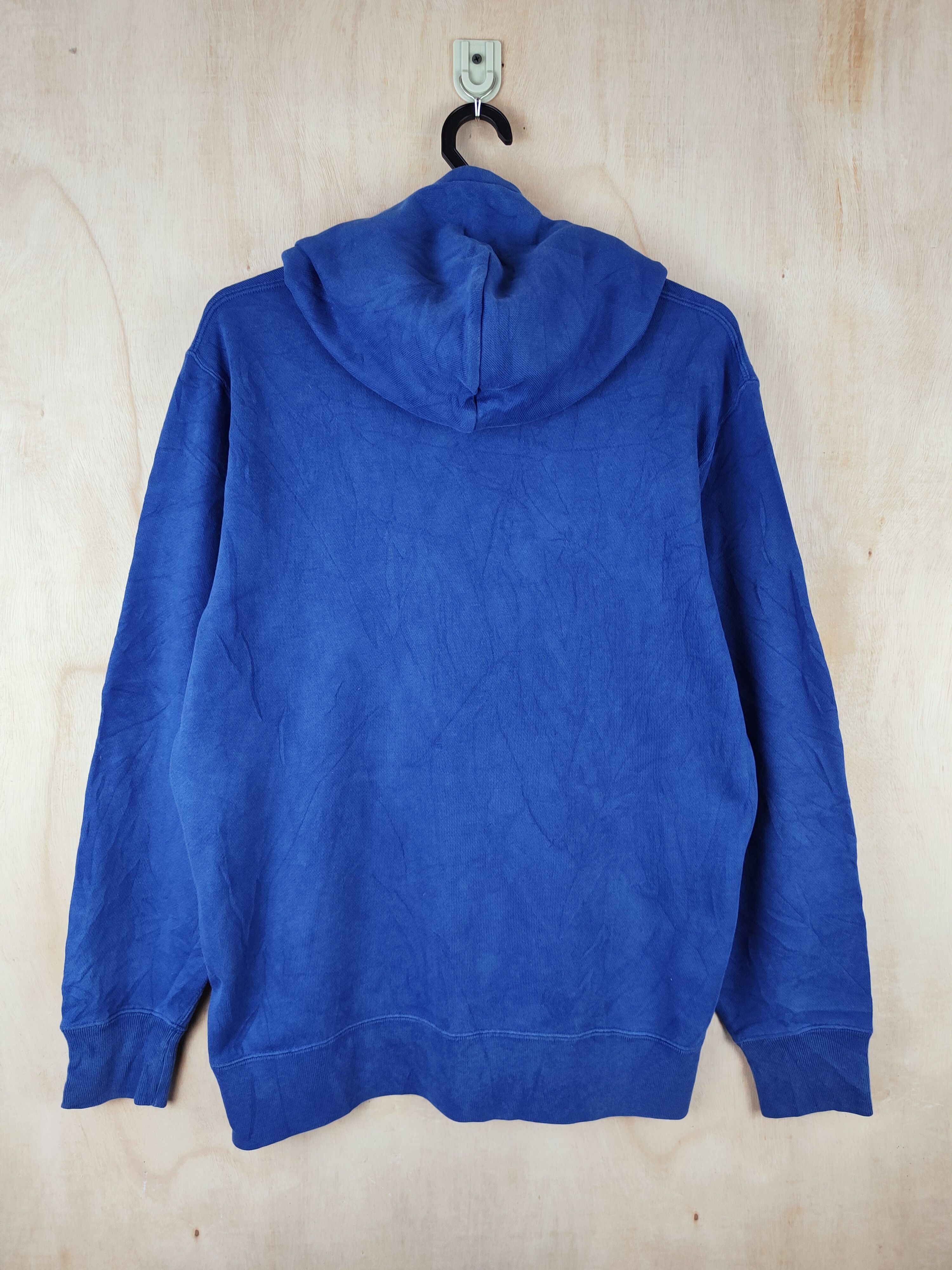 Vintage Uniqlo Plain Blue Hoodie Sweatshirts