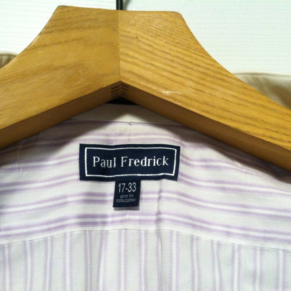 Paul Fredrick PAUL FREDRICK MEN'S 100%COTTON DRESS SHIRT SIZE: 17/33 Size US XL / EU 56 / 4 - 5 Thumbnail