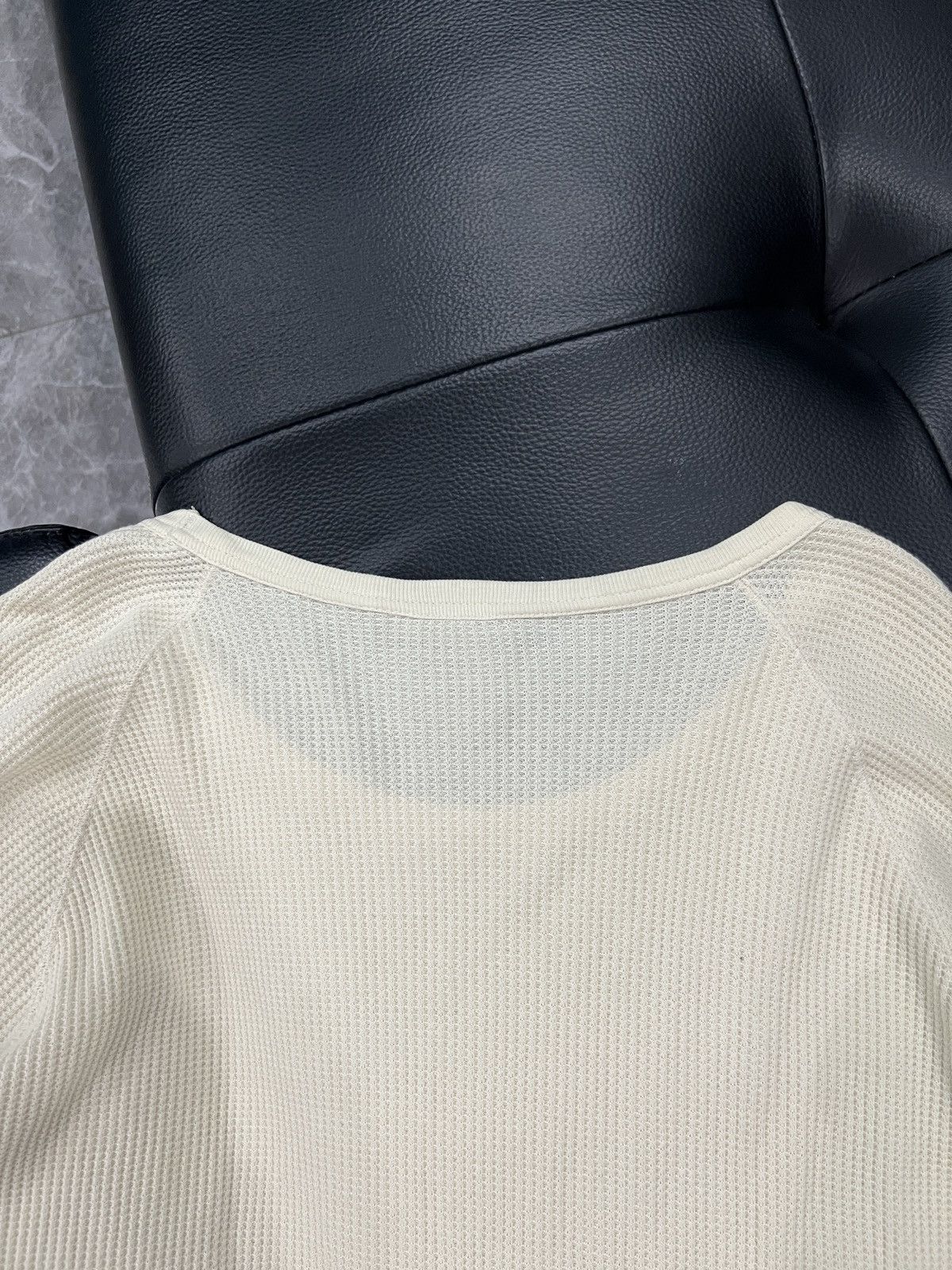 Number (N)ine Number (N)ine by N(n) Waffle Knit Long Sleeve Top Size US L / EU 52-54 / 3 - 8 Thumbnail