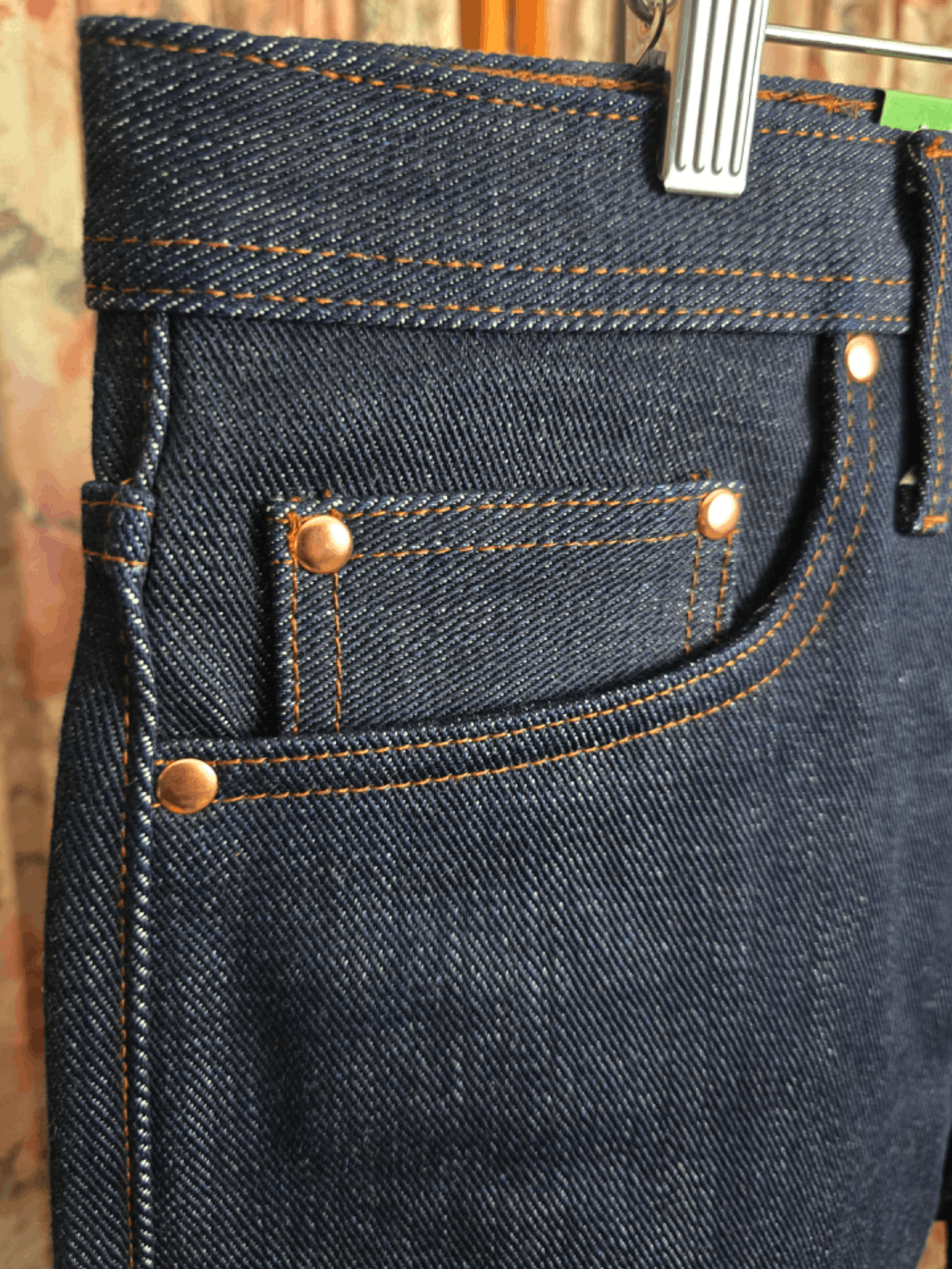 The Unbranded Brand UB221 Tapered Fit 21oz Indigo Selvedge Size US 32 / EU 48 - 8 Thumbnail