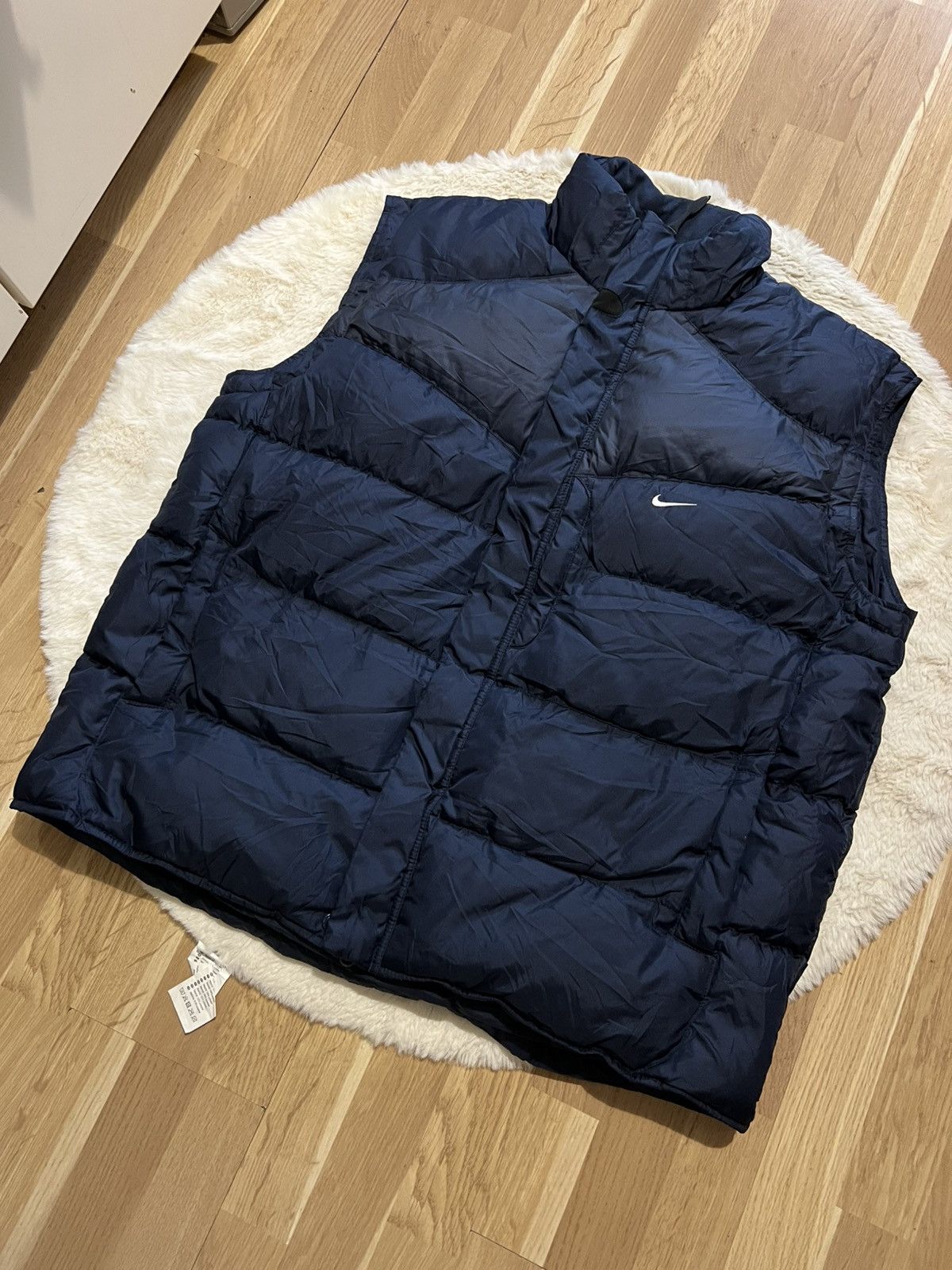 Nike Nike vintage puffer vest mini swoosh 2000s drill Size US XXL / EU 58 / 5 - 3 Thumbnail