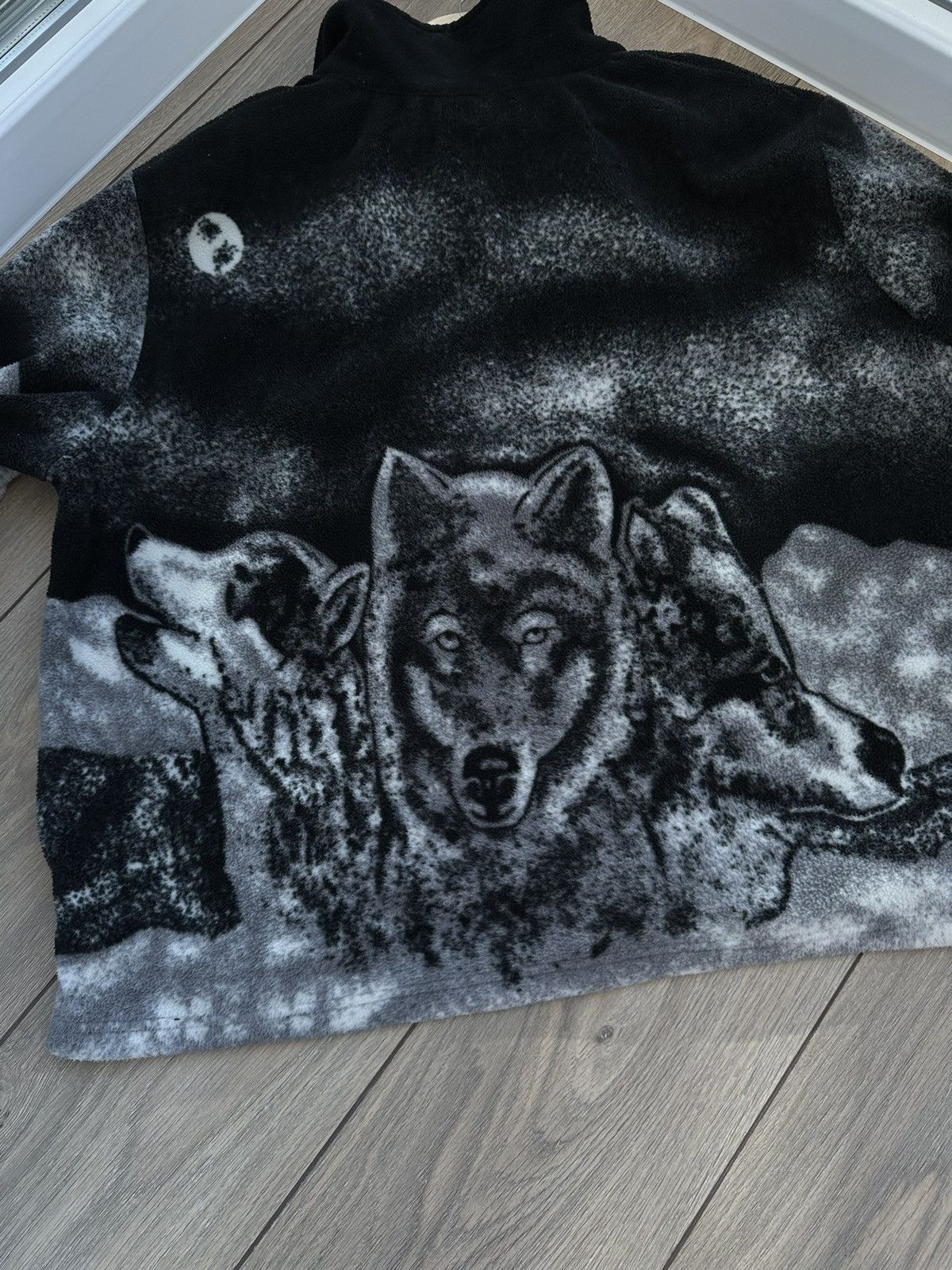 Vintage 🫧Vintage Wolf Fleece Jacket|Animal Print Size US XL / EU 56 / 4 - 8 Thumbnail