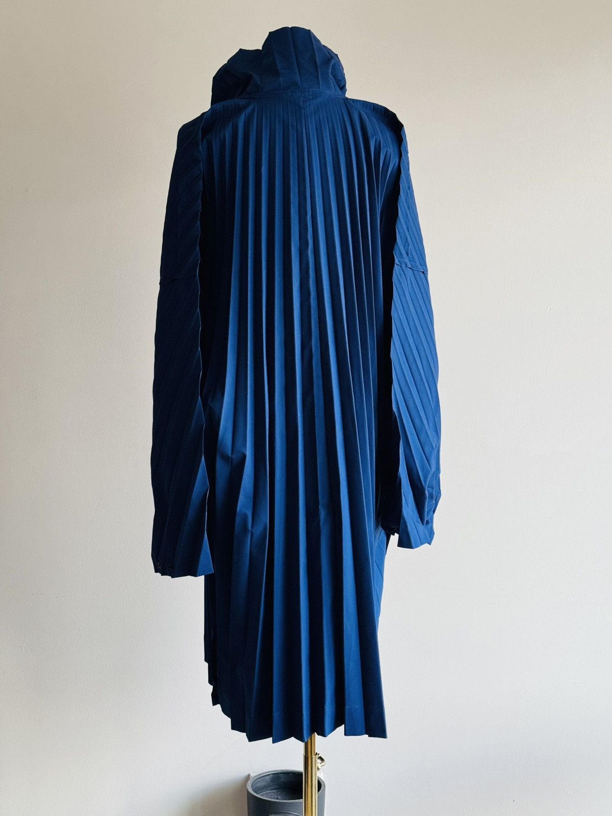 Homme Plisse Issey Miyake Homme Plisse Issey Miyake Edge coat pleated one size jacket Size US M / EU 48-50 / 2 - 2 Thumbnail